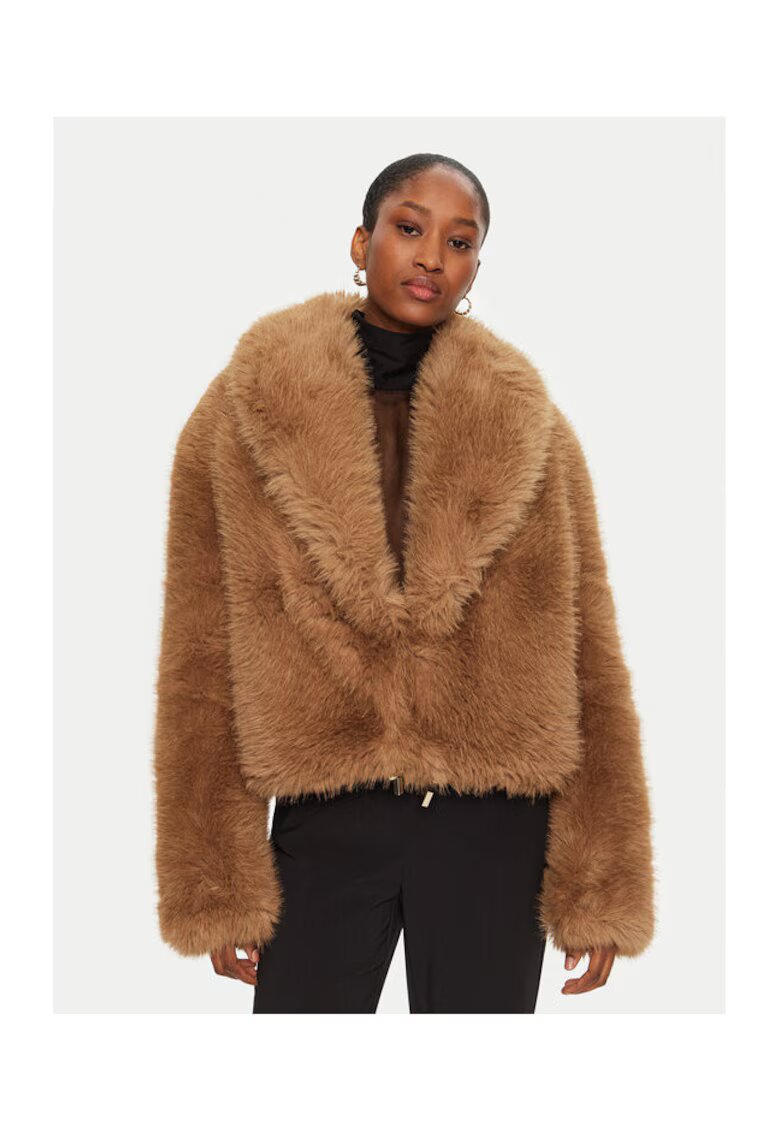 Yes London Geaca dama - ECO/026 CAMEL - 100% poliester - maro