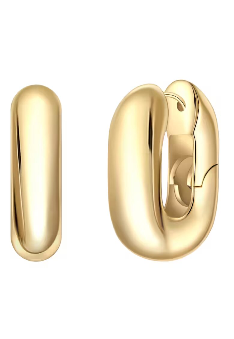 Yokoamii Cercei rotunzi mici placati cu aur de 14K - Auriu