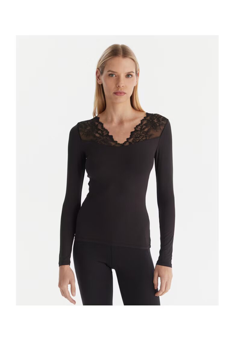 Ysabel Mora Bluza de Pijamale dama - negru