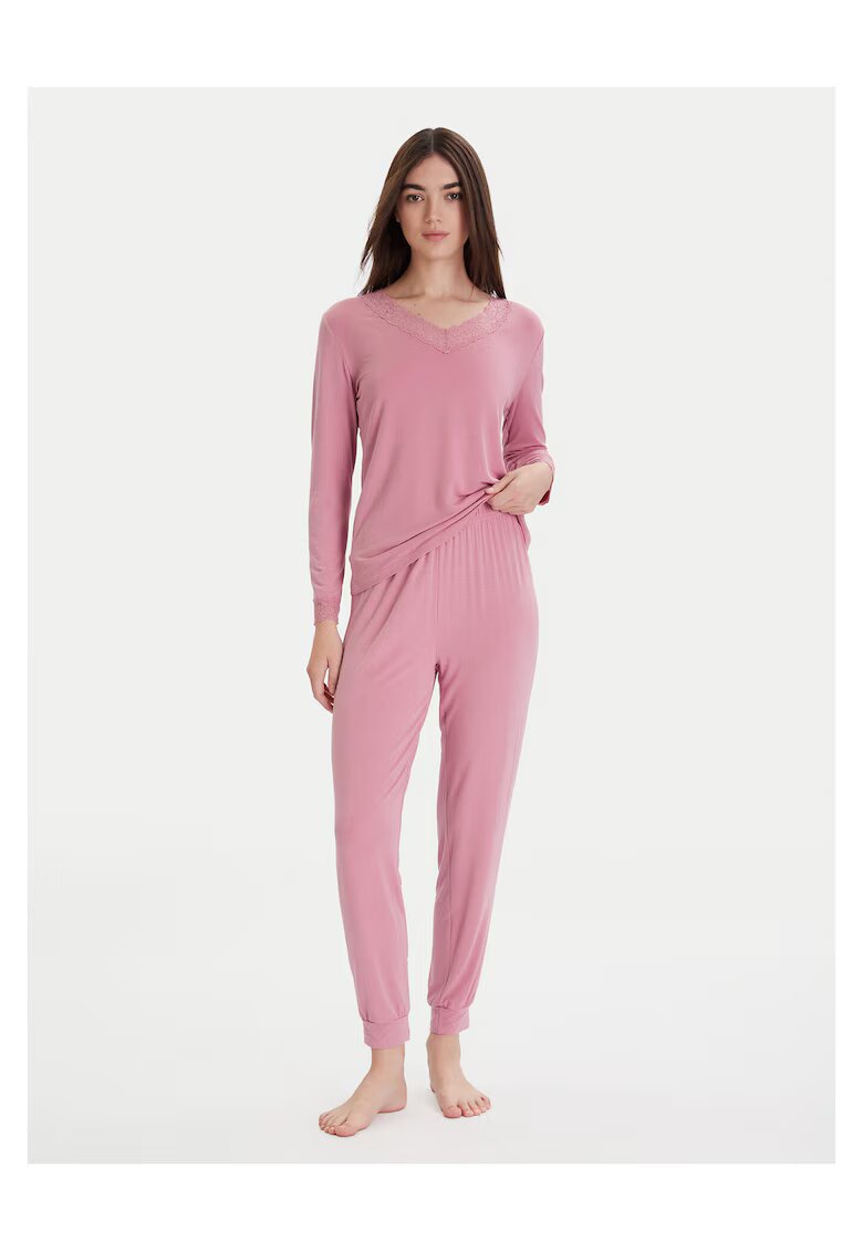 Ysabel Mora Pijamale dama roz - din material moale