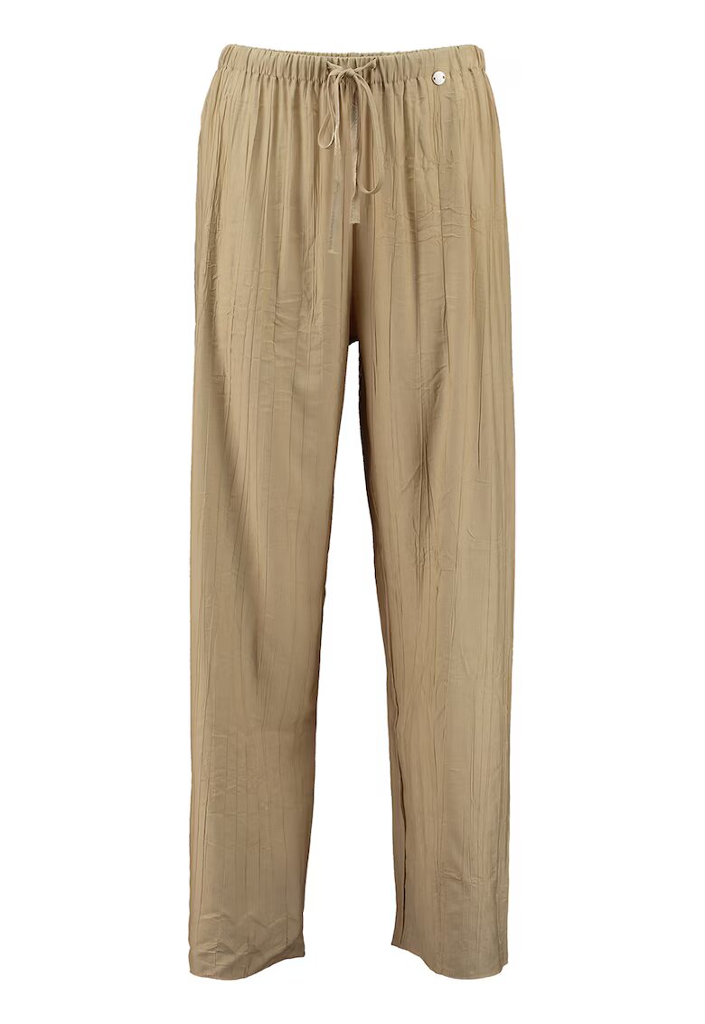 Zabaione Pantaloni relaxed-fit cu talie ajustabila - Bej inchis