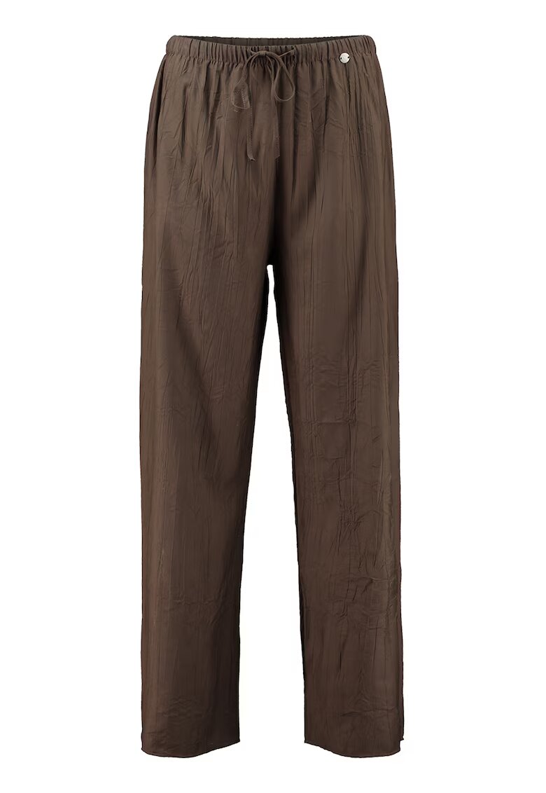 Zabaione Pantaloni relaxed-fit cu talie ajustabila - Maro inchis