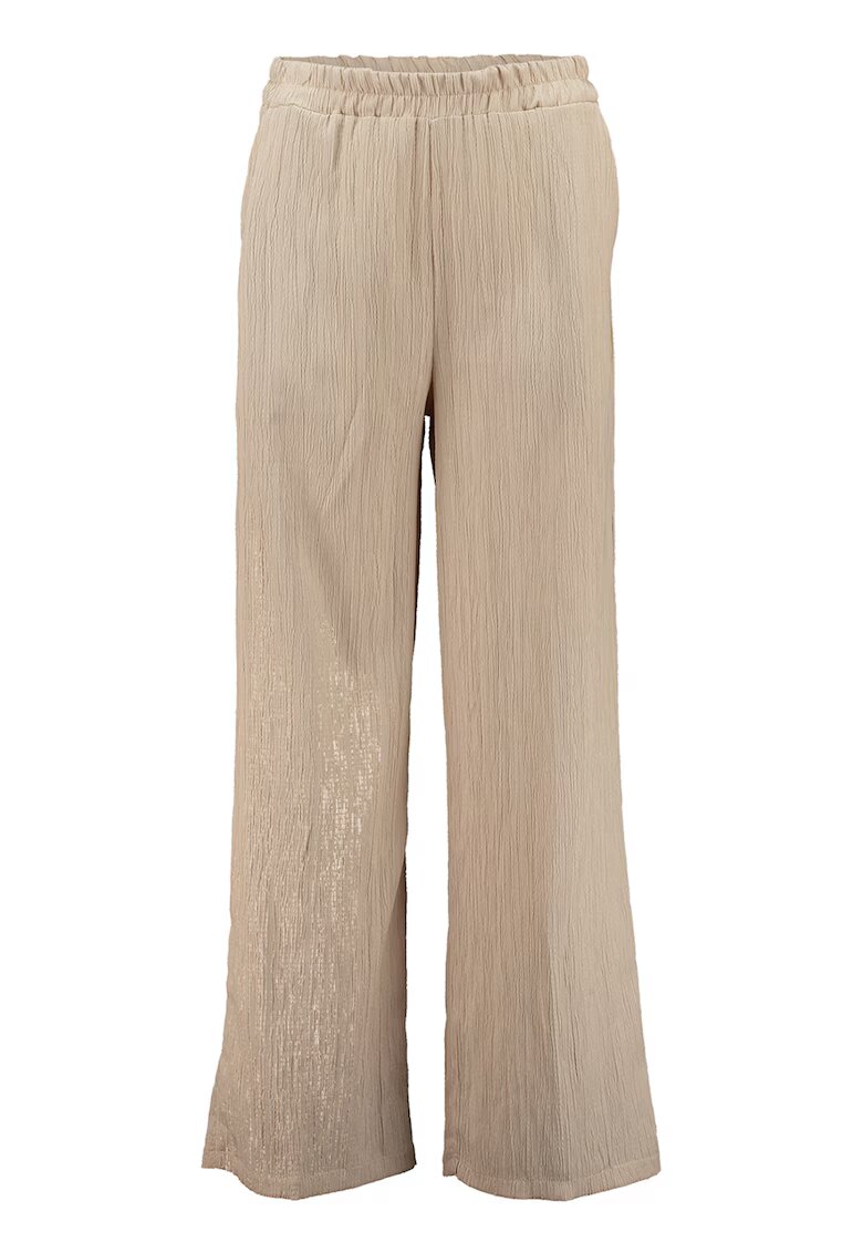 Zabaione Pantaloni striati cu talie elastica - Bej inchis