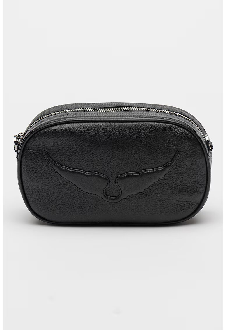 Zadig  Voltaire Geanta crossbody de piele Rock With You - Negru