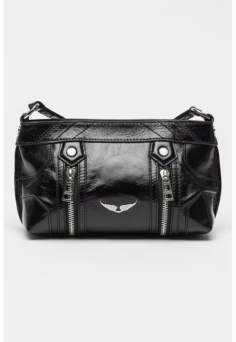 Zadig&Voltaire /geanta crossbody de piele Sunny Mood - Negru