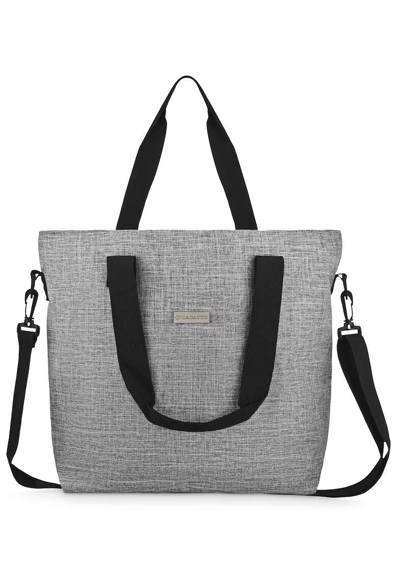 Zagatto Geanta dama umar - Gri - Shopper - Dimensiuni 43x34x17 cm - ZG741