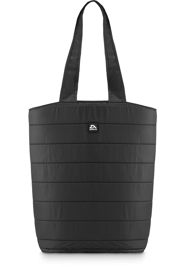 Zagatto Geanta dama umar - Neagra - Shopper - Matlasata - Dimensiuni 40x37x15 cm - ZG789