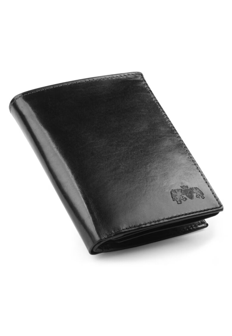 Zagatto Portofel barbati piele naturala - Negru - Protectie RFID - ZG-055-BAR