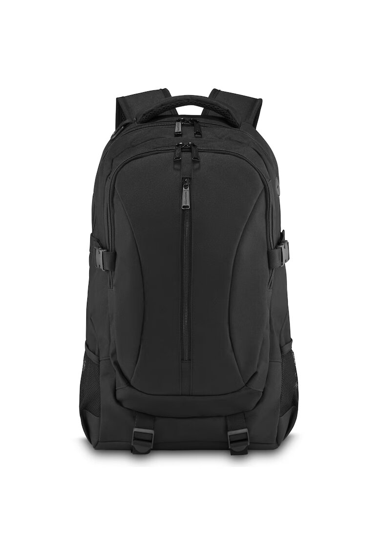 Zagatto Rucsac scolar - Harvard - Negru - 47x30x20 cm - 6 buzunare - Compartiment laptop dimesiune pana la 17” - Impermeabil - Bretelele reglabile si cu burete moale si respirabil - Curele de compresie - ZG867