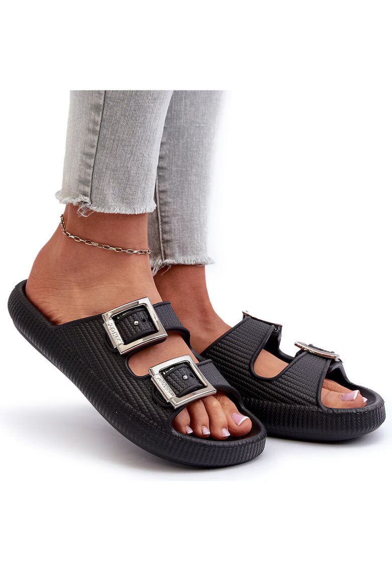 Zaxy Papuci dama - Sintetic - Negru - Negru