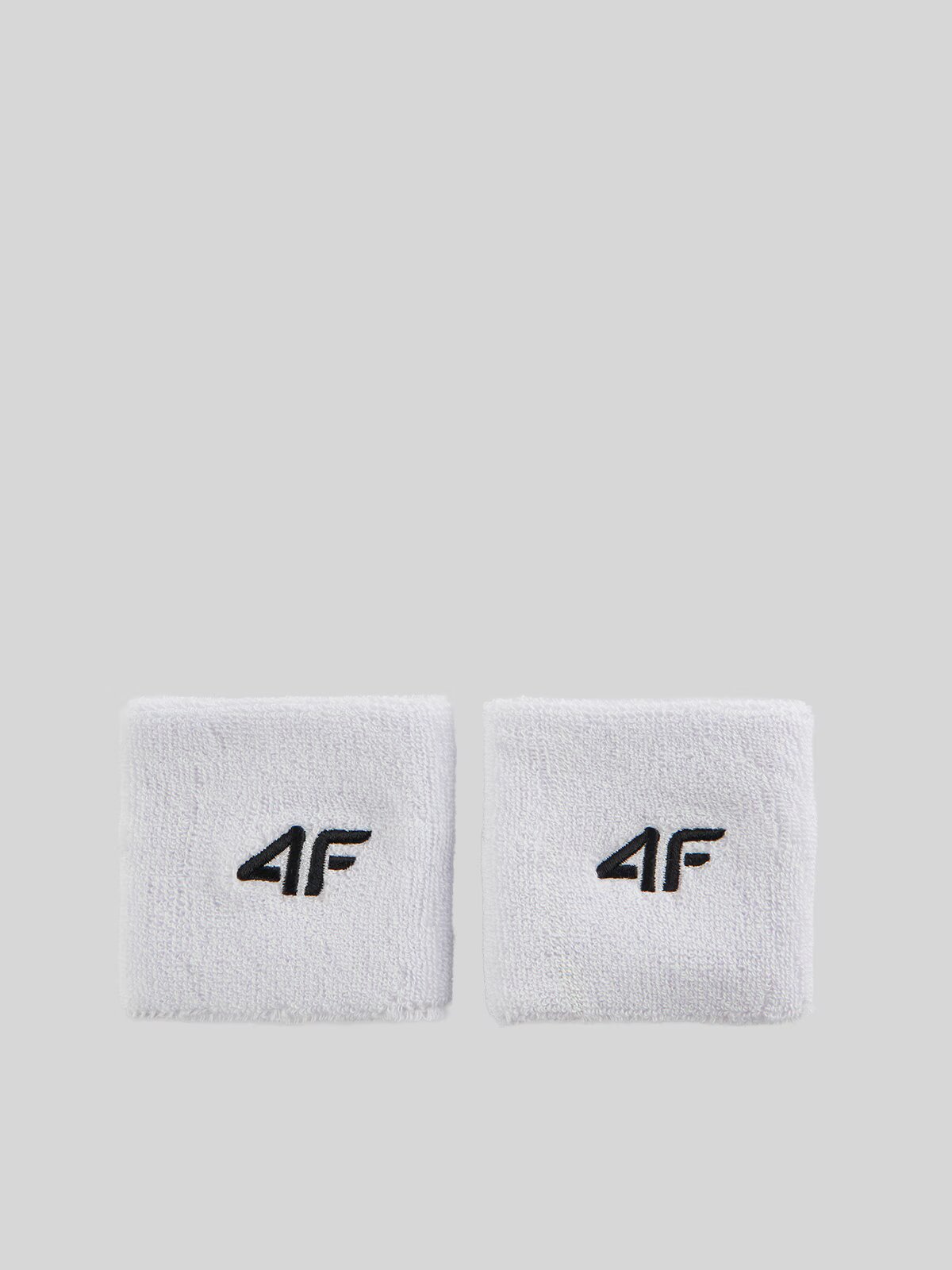 4F Benzi pentru incheietura mainii tenis (2-pack) - albe one size