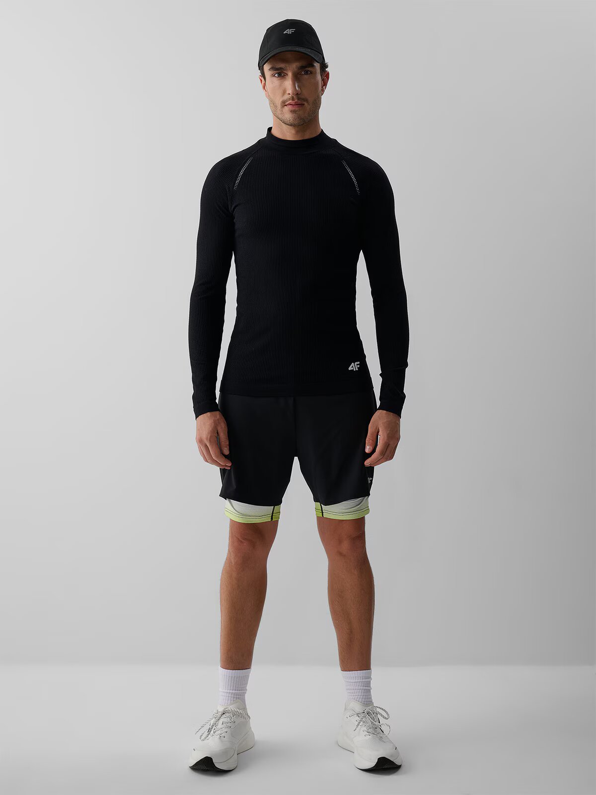 4F Bluză cu mânecă lungă de alergare din tricot structural pentru bărbați - L/XL