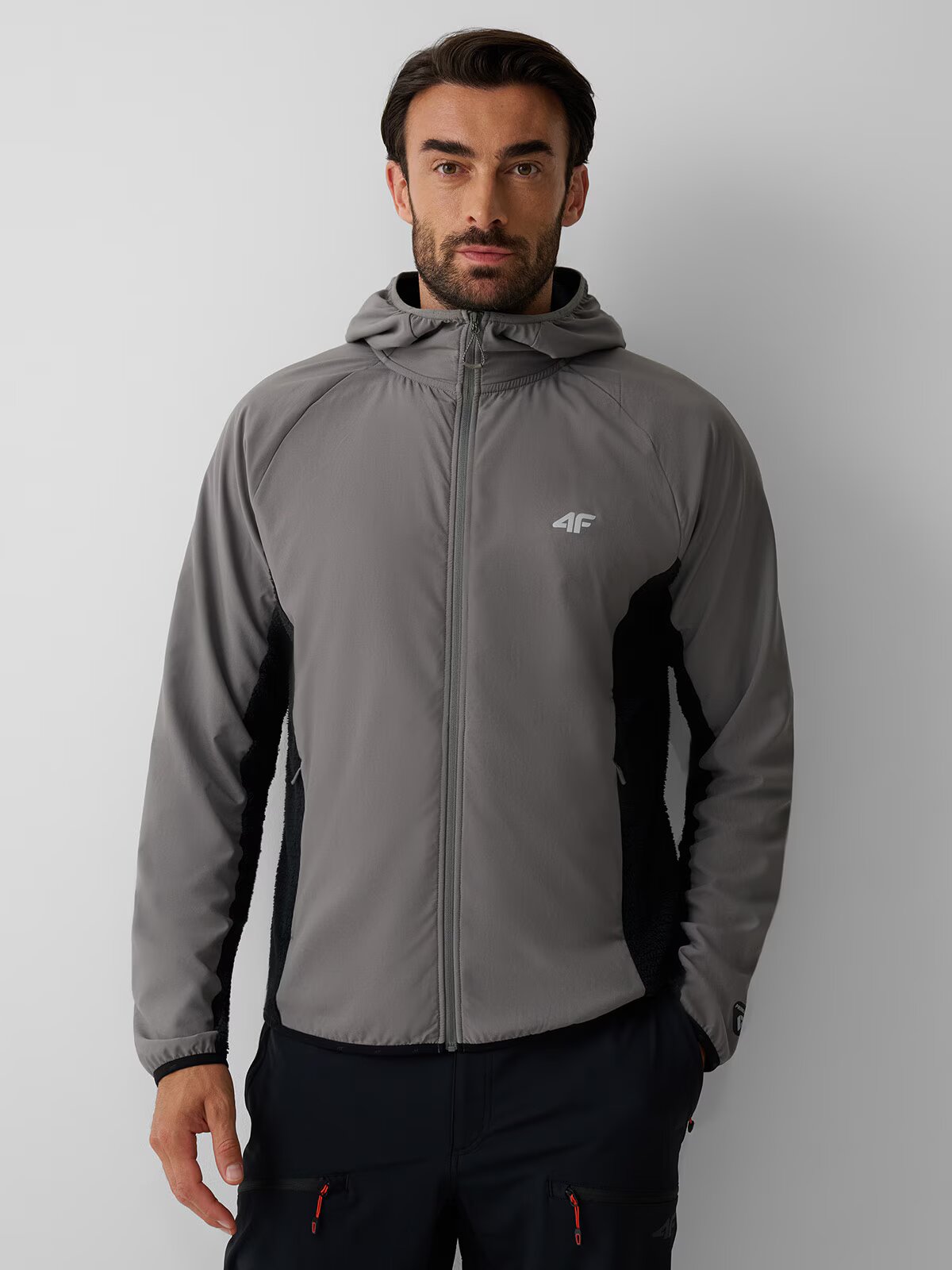 4F Bluză trekking Primaloft Active pentru bărbați - neagră XL