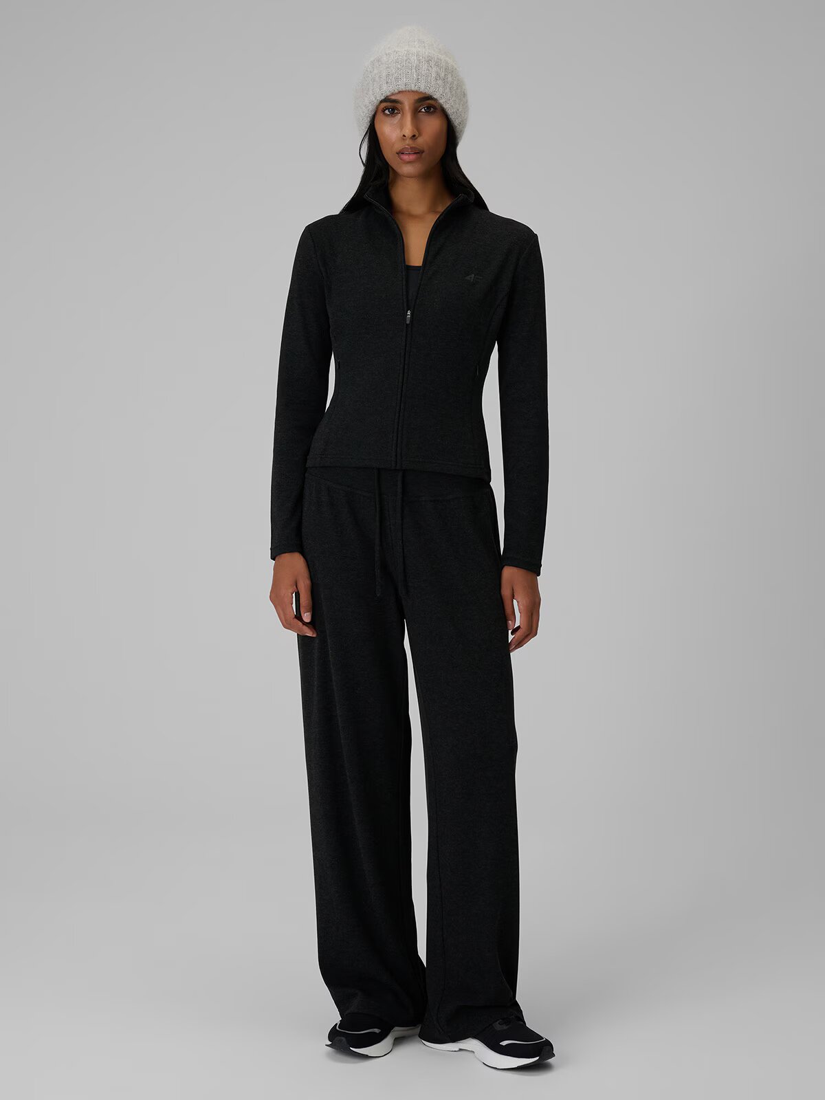 4F Bluză tricot slim fără glugă pentru femei - S