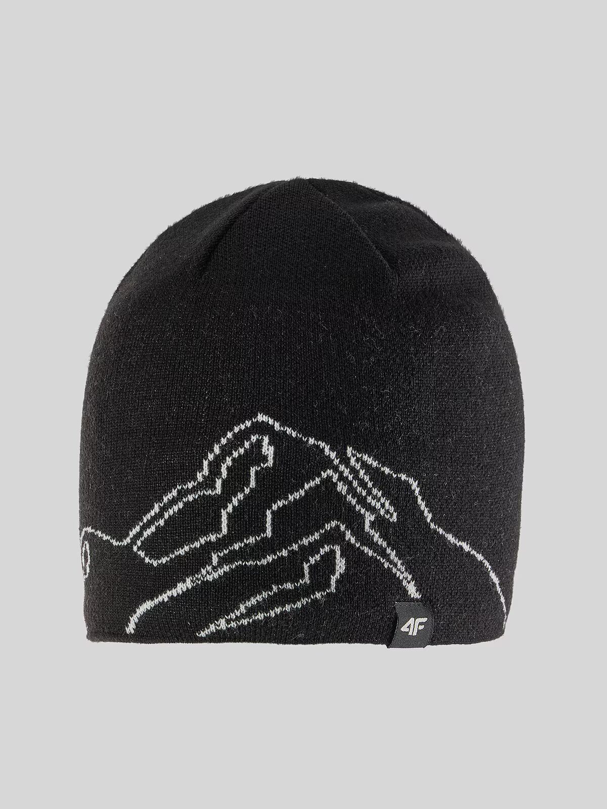 4F Căciulă beanie pentru băieți - neagră one size