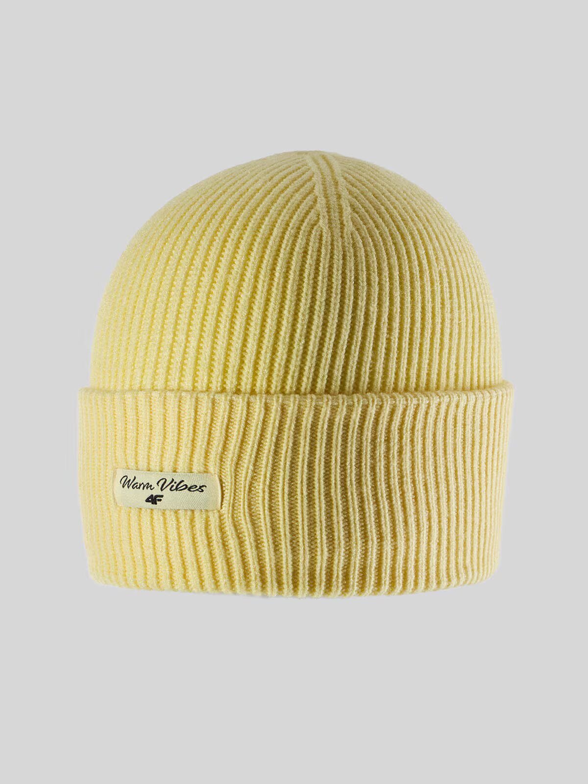 4F Căciulă beanie pentru fete - galbenă one size