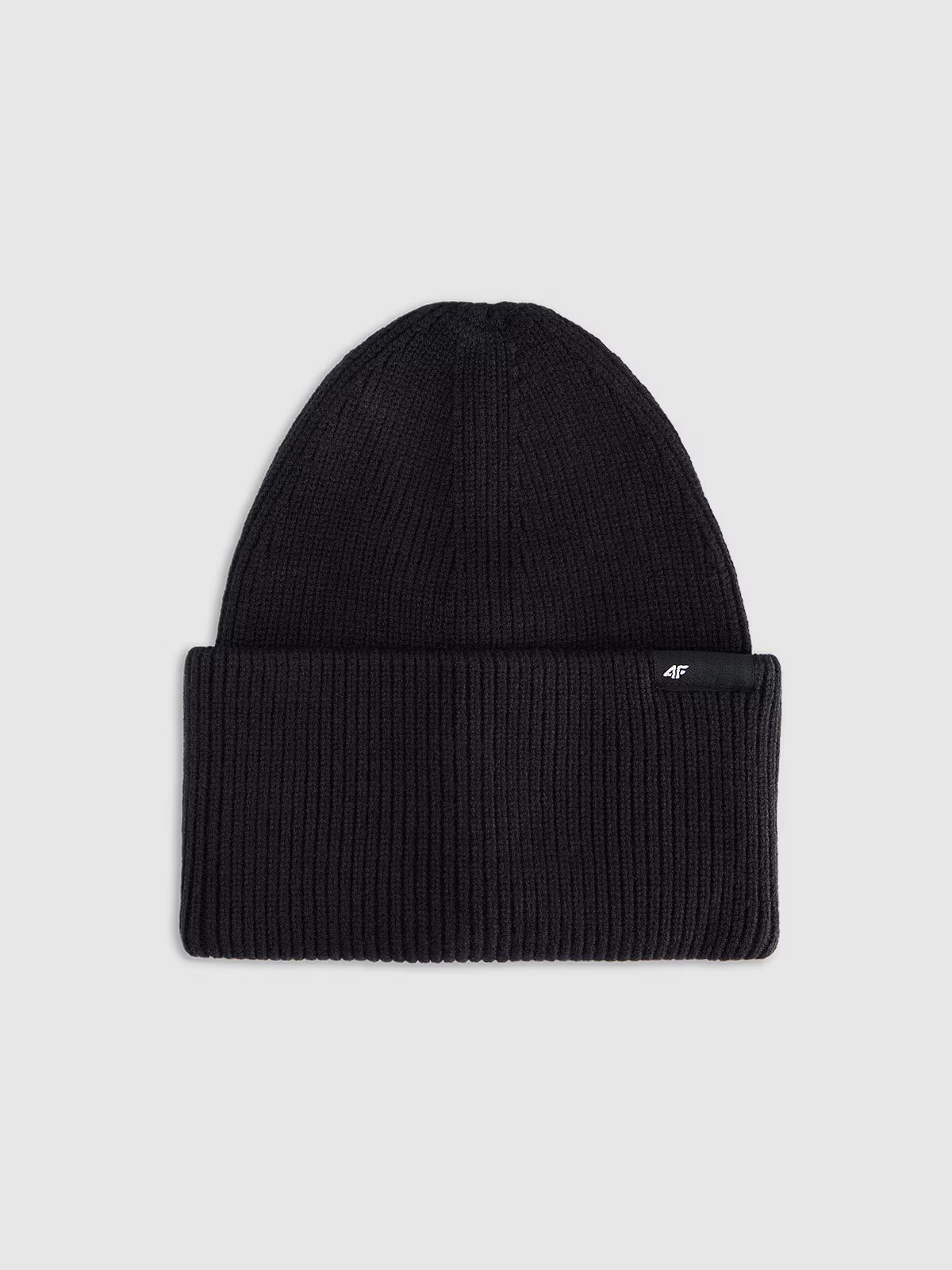 4F Căciulă beanie unisex - neagră one size