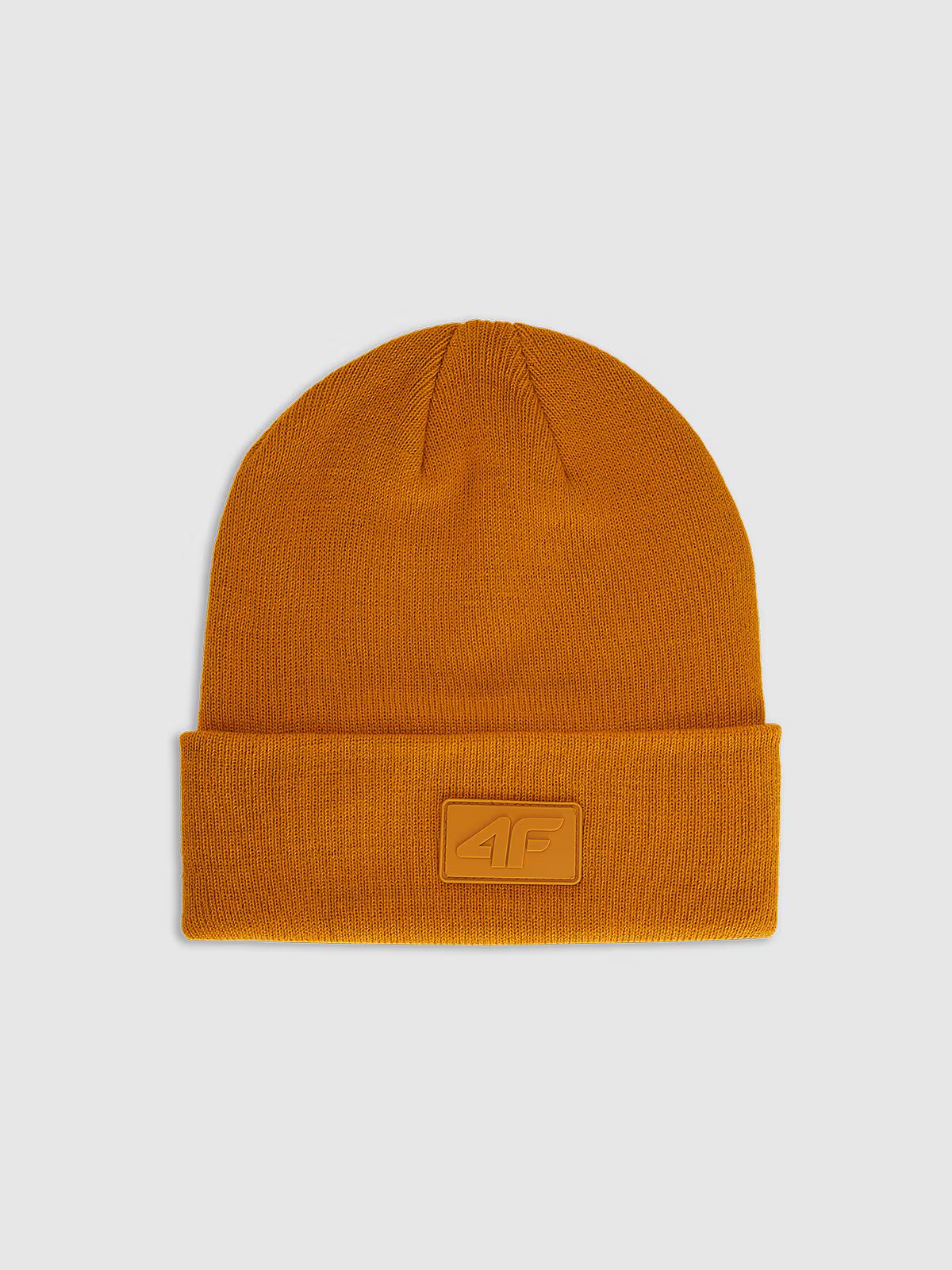 4F Căciulă beanie unisex - portocalie one size