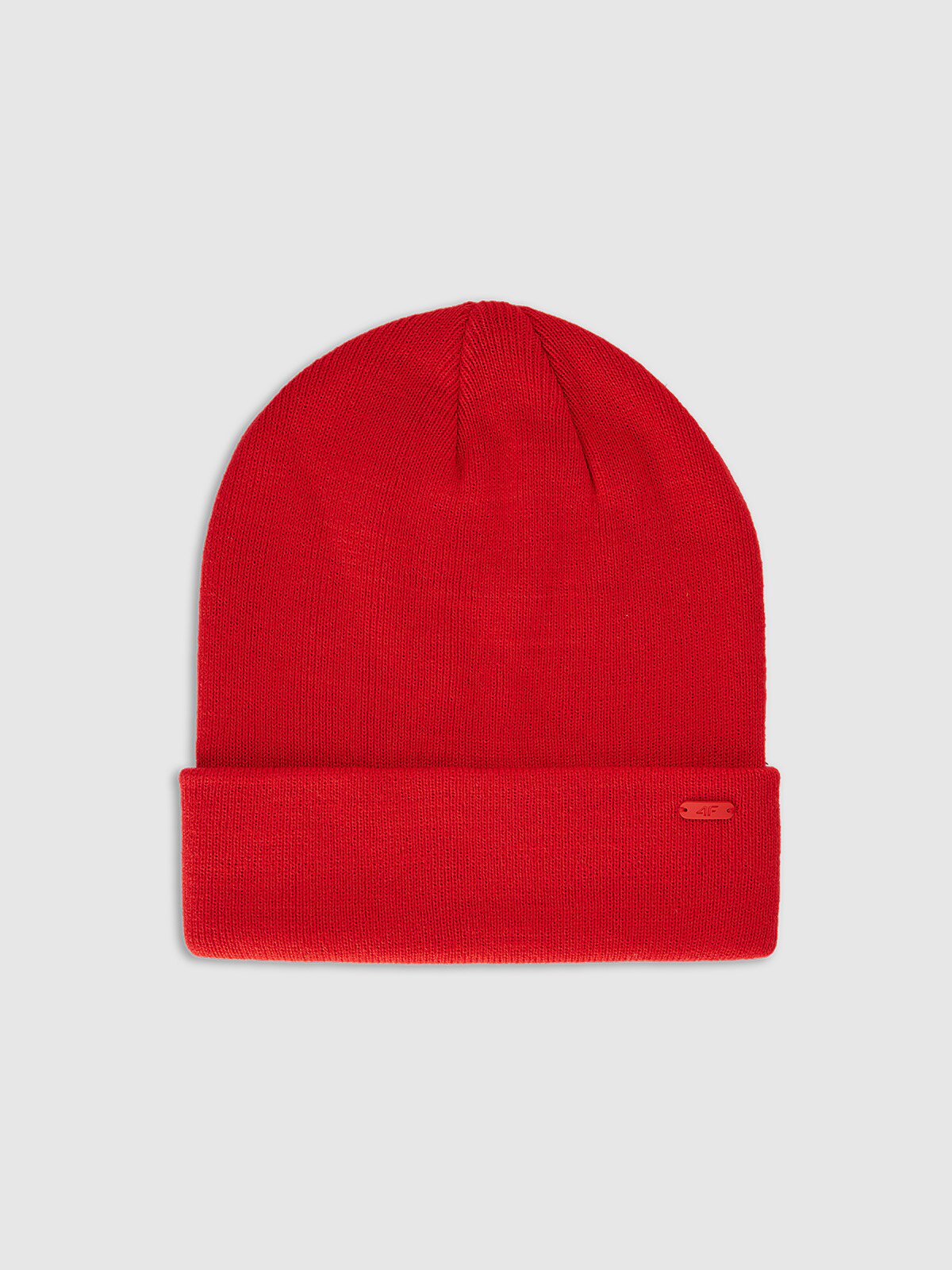 4F Căciulă beanie unisex - roșie one size