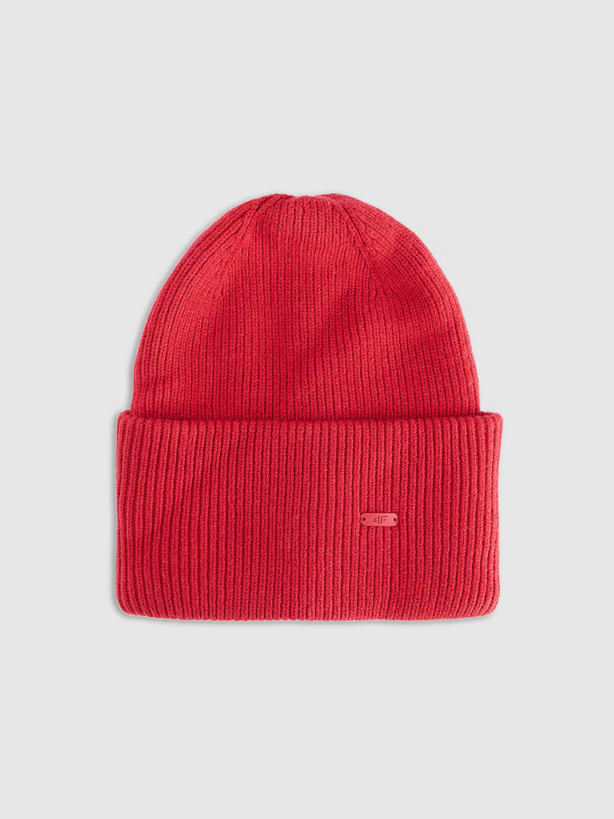 4F Căciulă beanie unisex - roșie one size