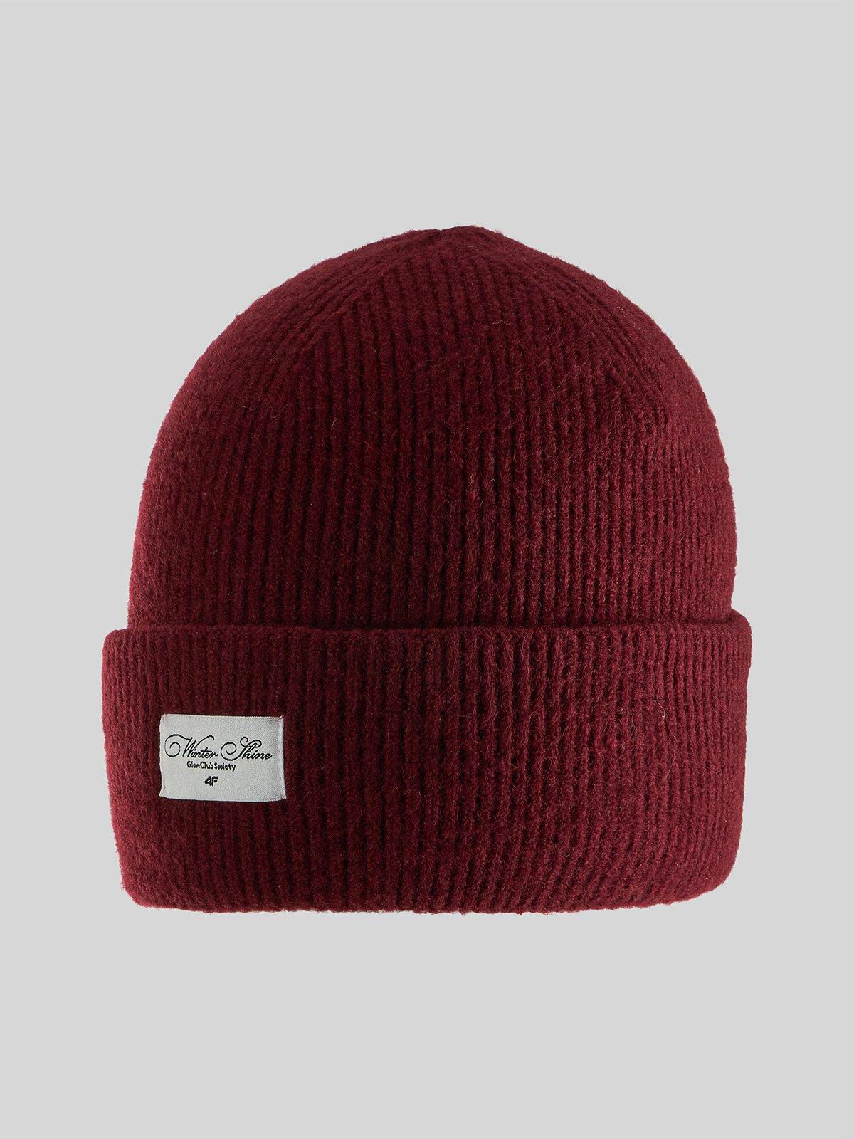 4F Căciulă de iarnă pentru femei - burgundy one size