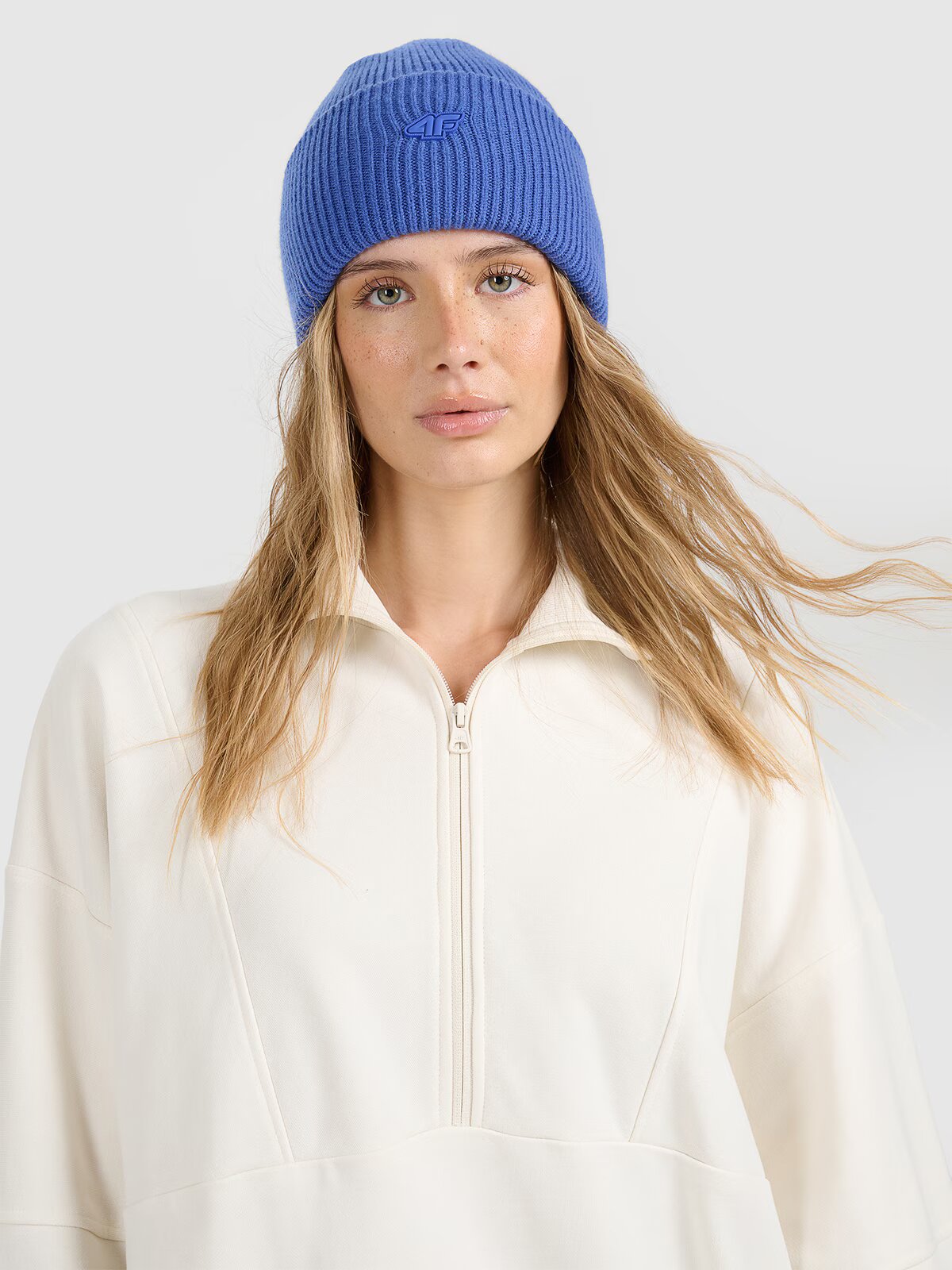 4F Căciulă de iarnă unisex - albastră one size
