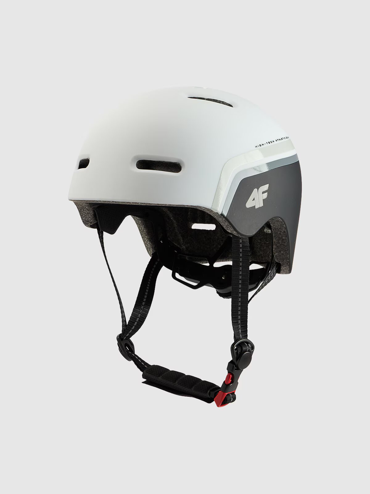 4F Cască de bicicletă pentru copii - albă S (52-56CM)