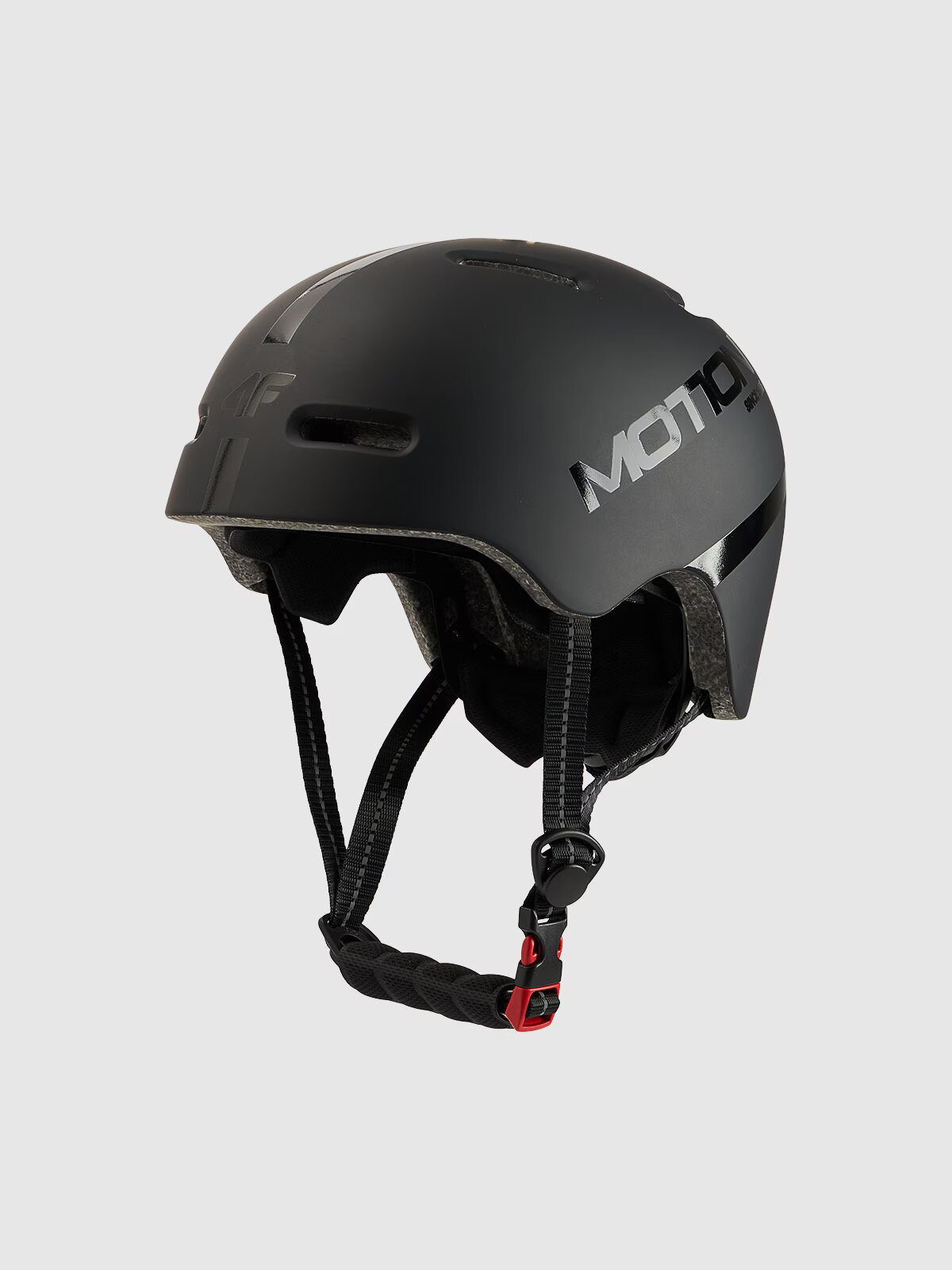 4F Cască de bicicletă pentru copii - neagră S (52-56CM)
