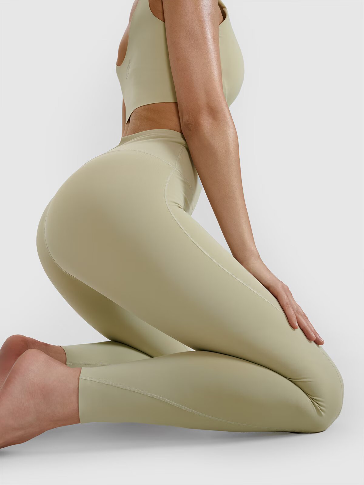 4F Colanți de yoga cu uscare rapidă pentru femei - verzi XS
