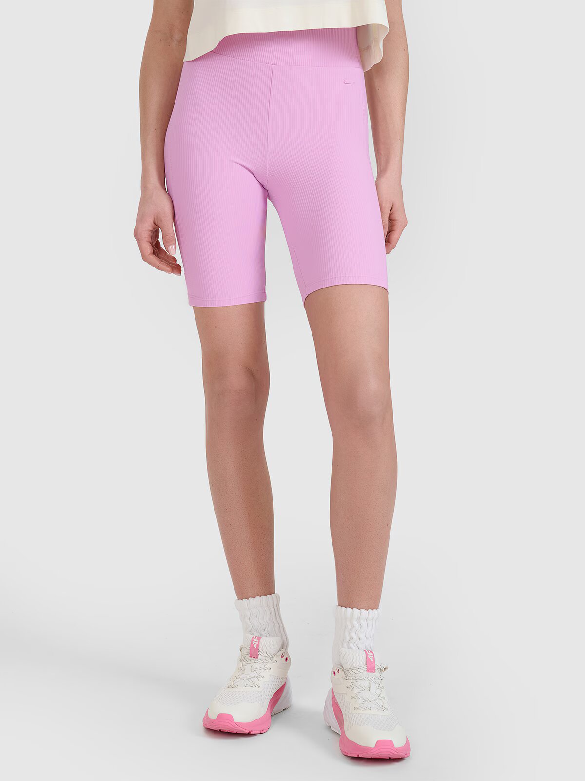 4F Colanți scurți din tricot pentru femei - XXL