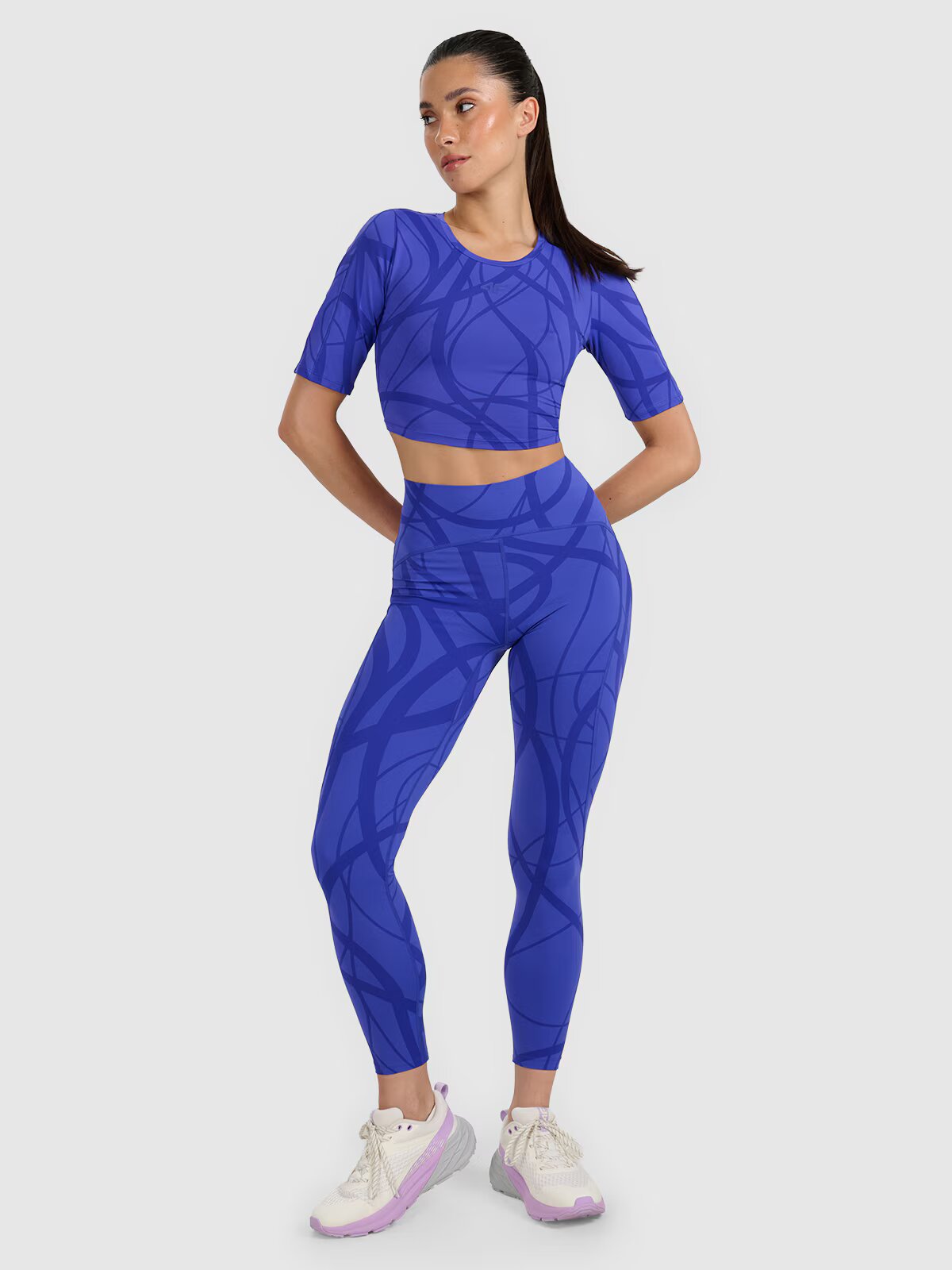 4F Crop-top de antrenament cu uscare rapidă pentru femei - XL
