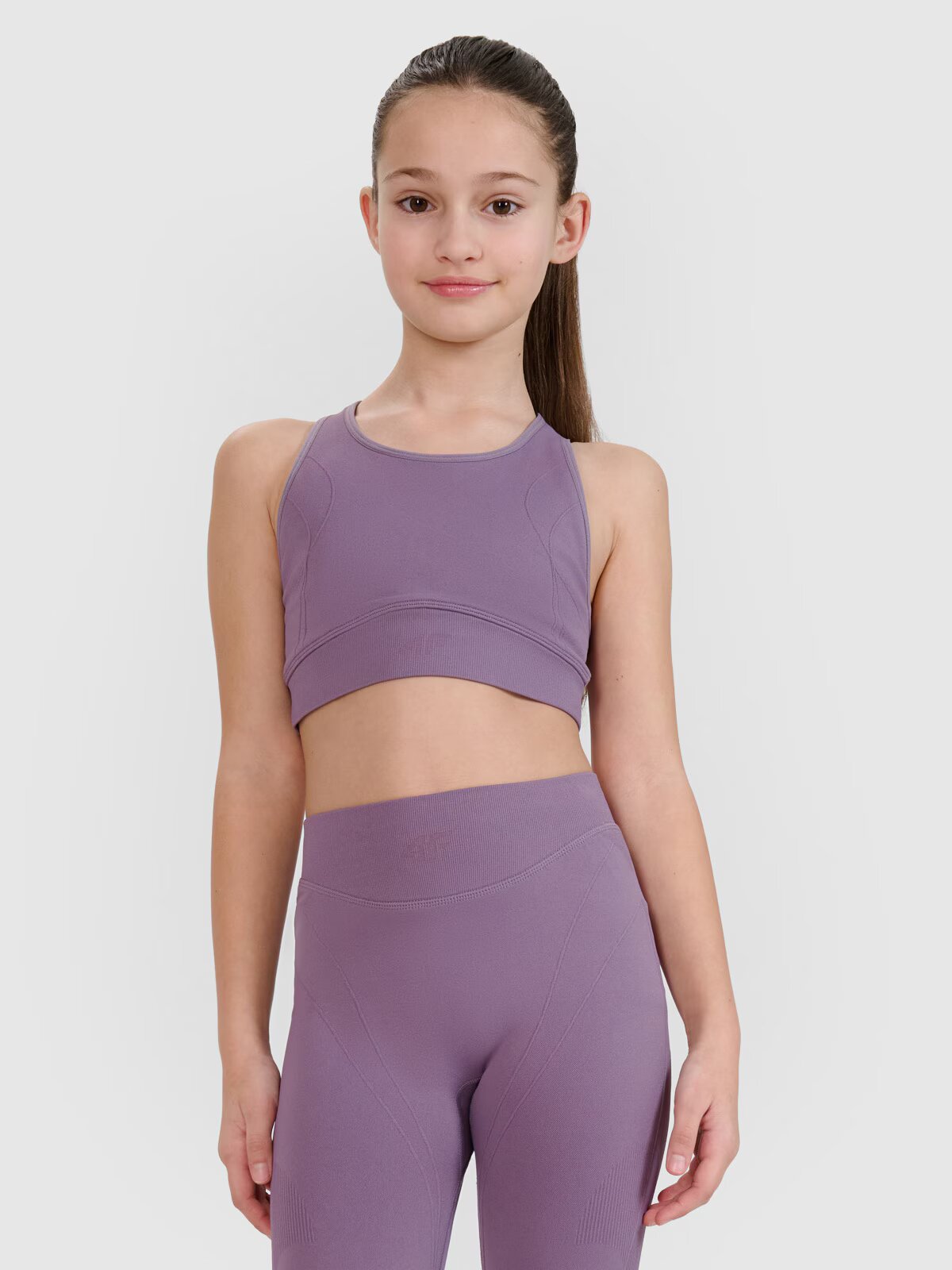 4F Crop top de sport cu uscare rapidă pentru fete JUNIOR | Anna Lewandowska - 164