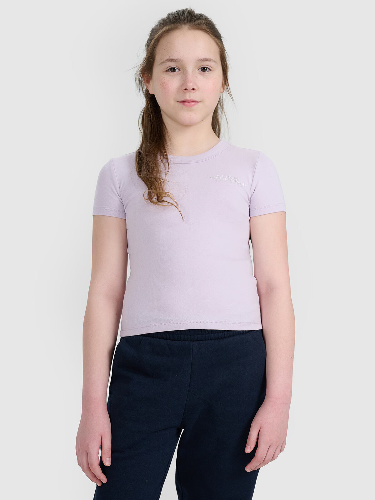 4F Crop top slim cu imprimeu pentru fete - 158