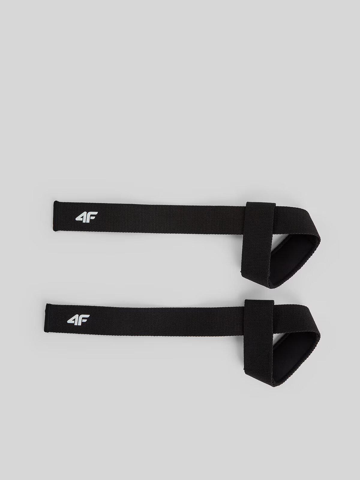 4F Curele pentru ridicarea greutăților (2-pack) - negre one size