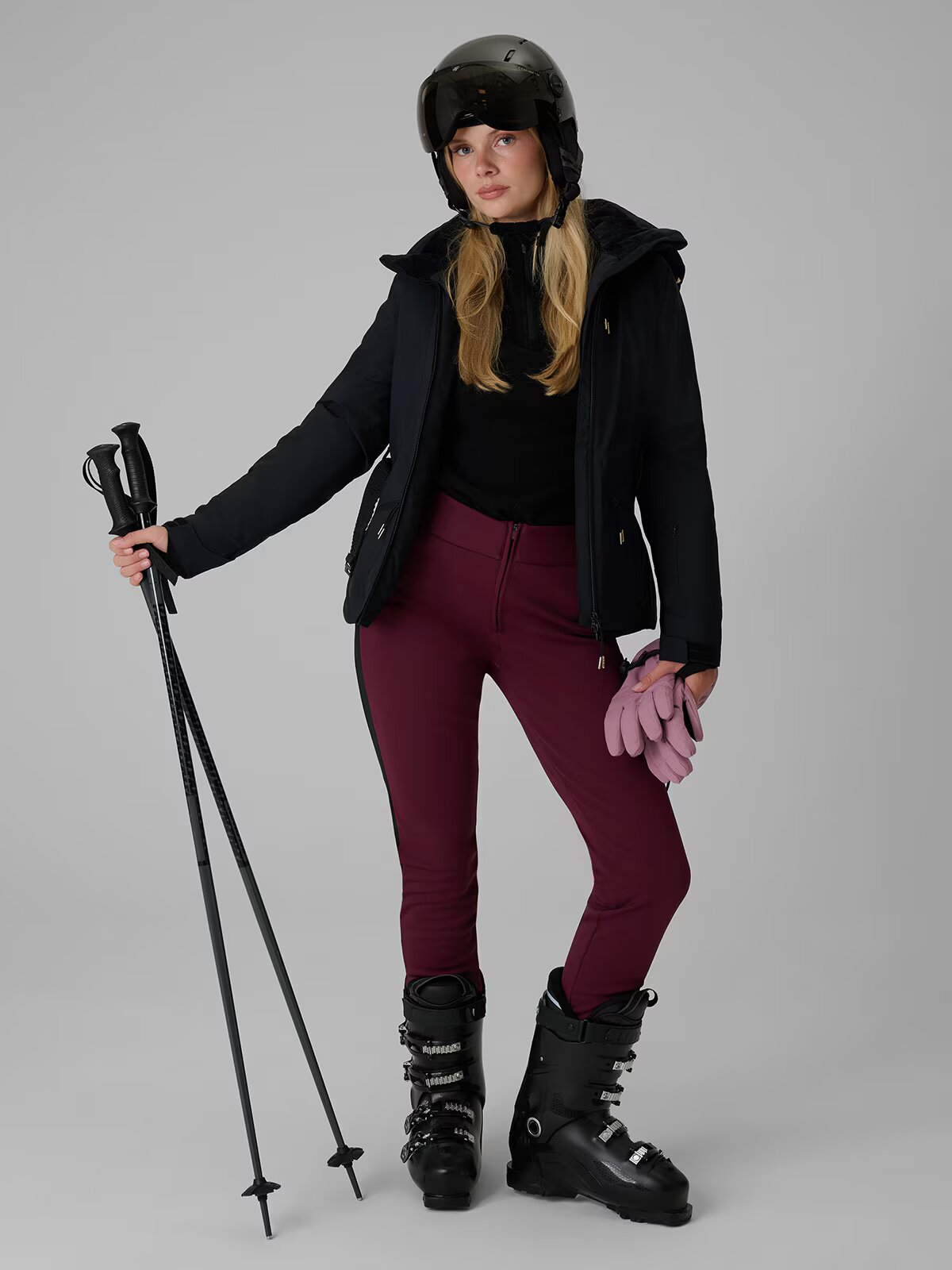 4F Geacă de schi cu membrană 10000 pentru femei - neagră S