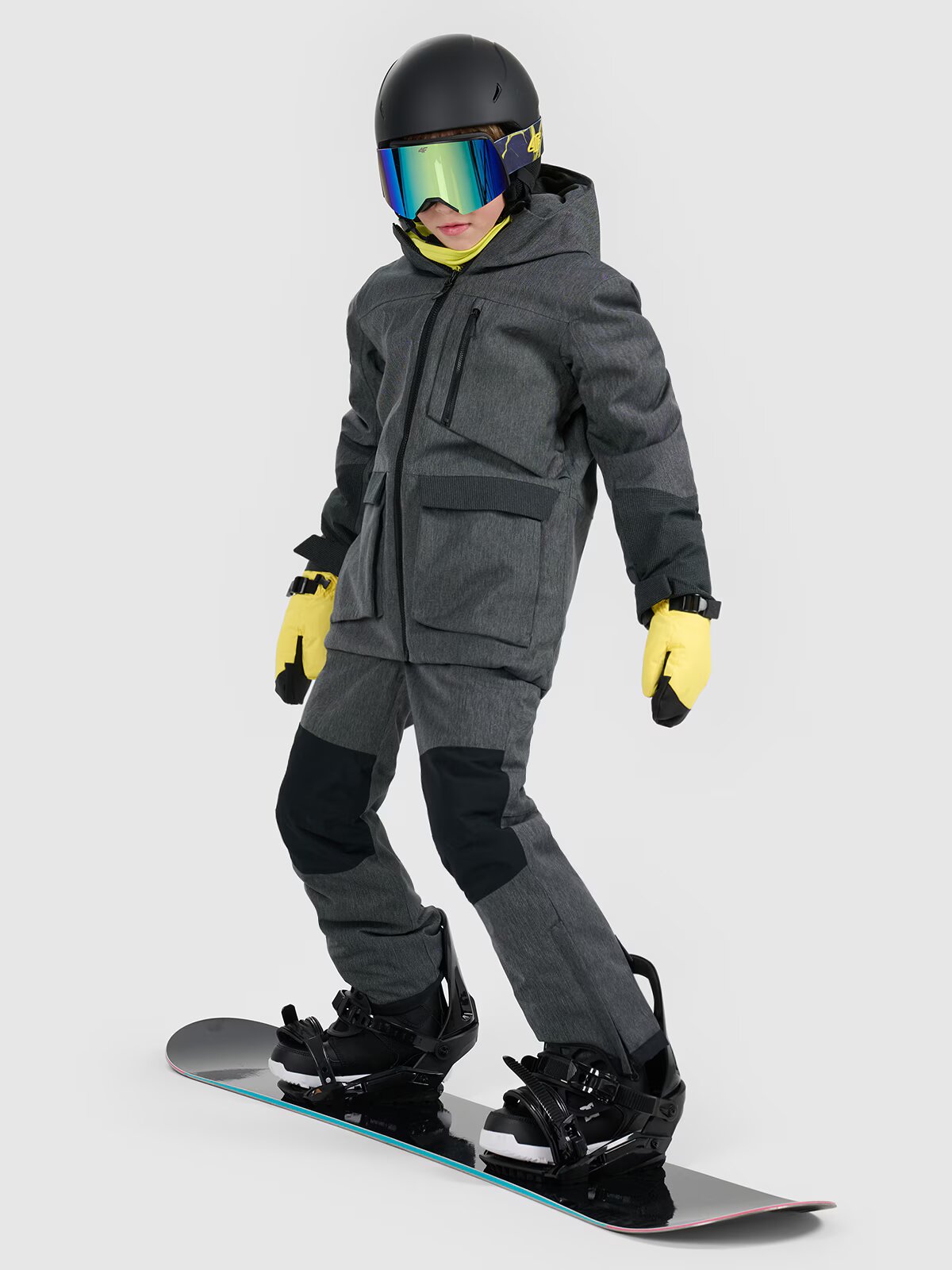 4F Geacă de snowboard membrana 10000 pentru copii - neagră 152