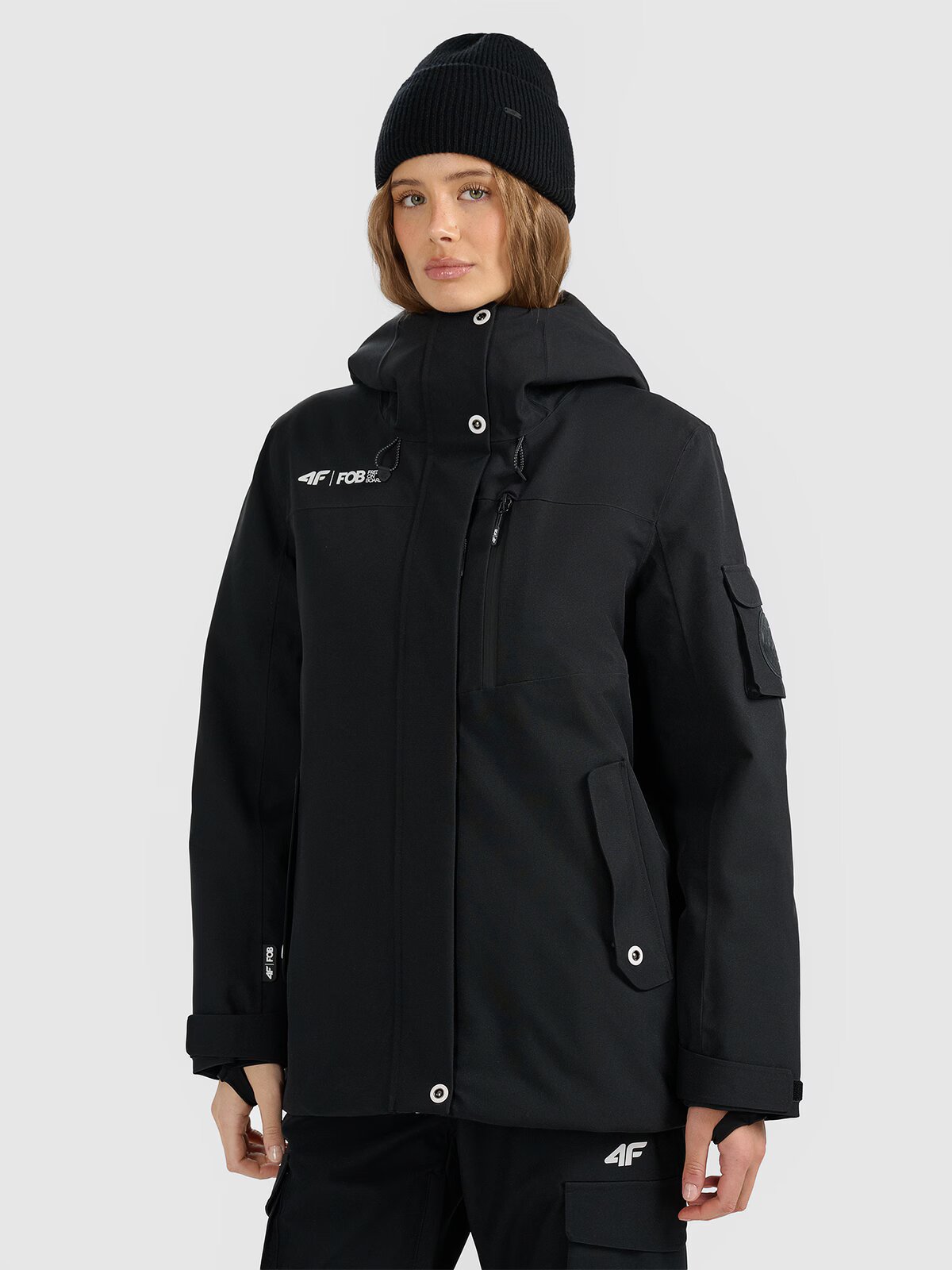 4F Geacă de snowboard membrana 15000 pentru femei - neagră XL