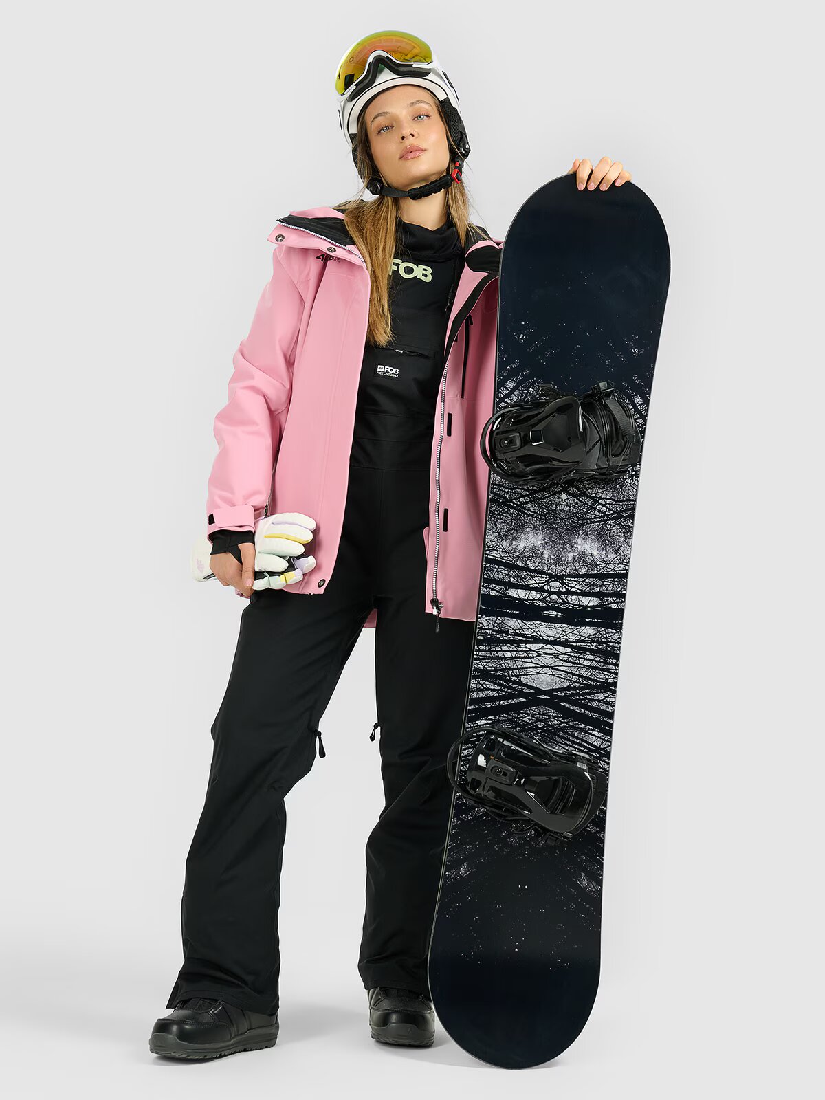 4F Geacă de snowboard membrana 15000 pentru femei - XL