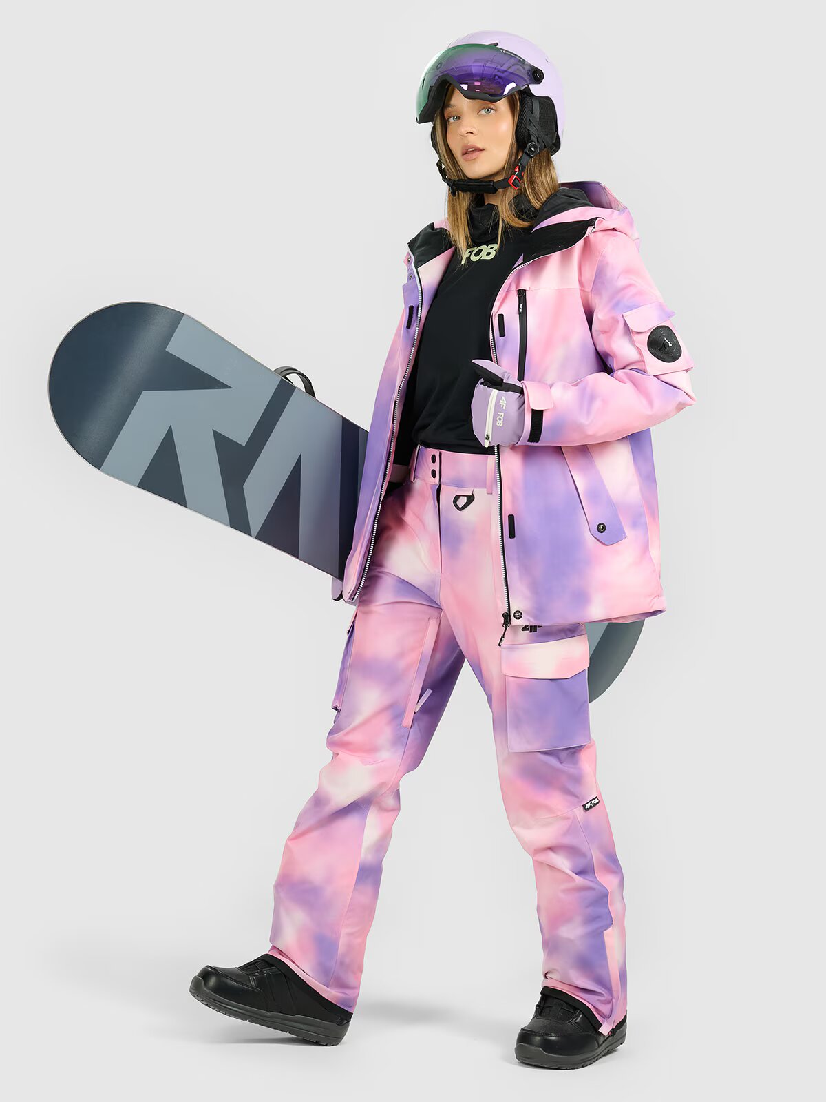 4F Geacă de snowboard membrana 15000 pentru femei - XL