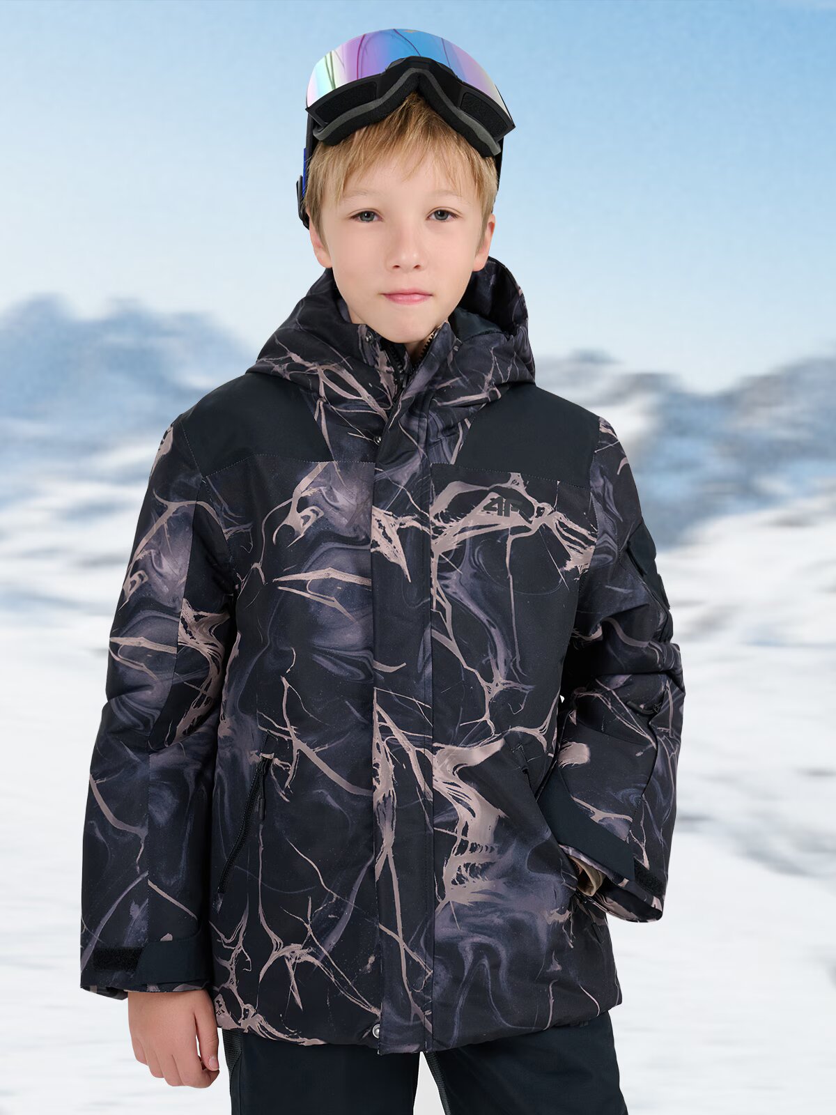 4F Geacă de snowboard membrana 8000 pentru băieți - 164