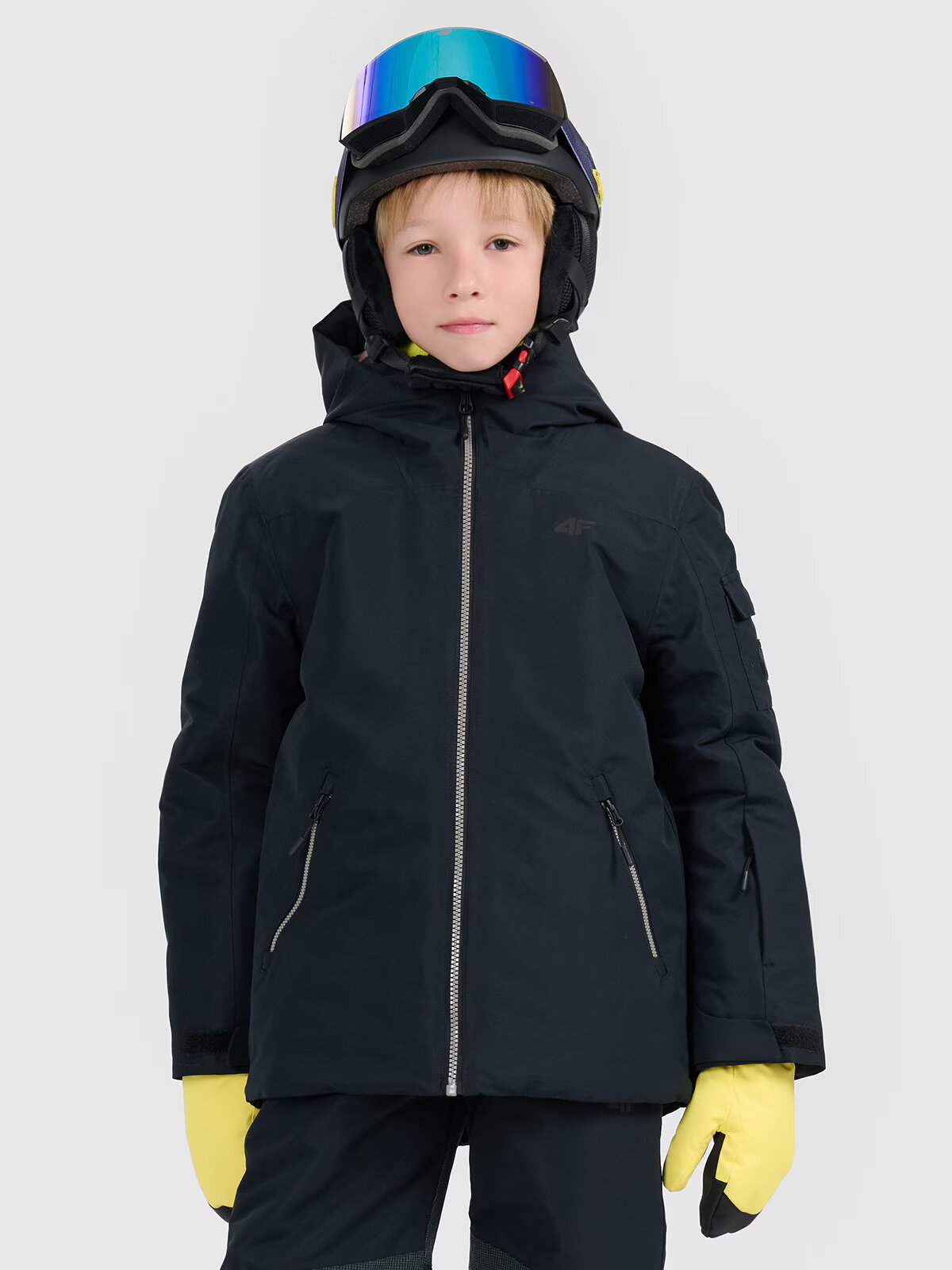 4F Geacă de snowboard membrana 8000 pentru băieți - neagră 158