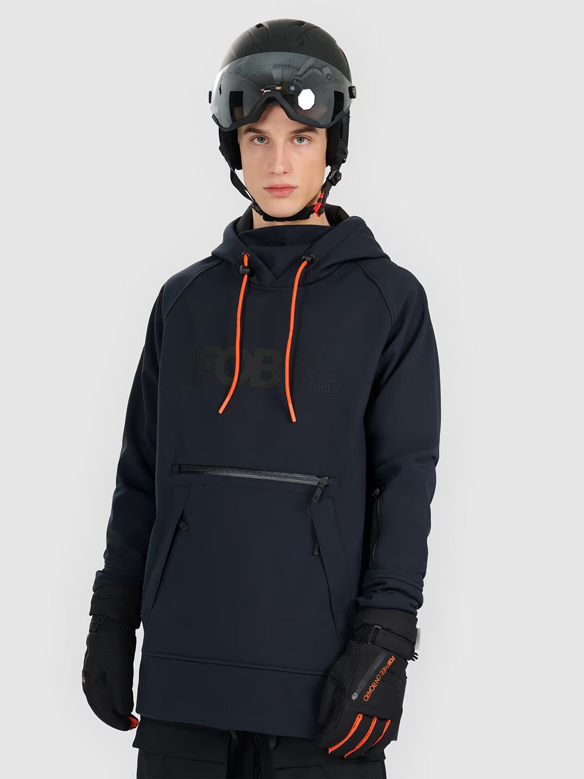 4F Geacă de snowboard softshell anti-vânt membrană 5000 pentru bărbați - neagră XXL