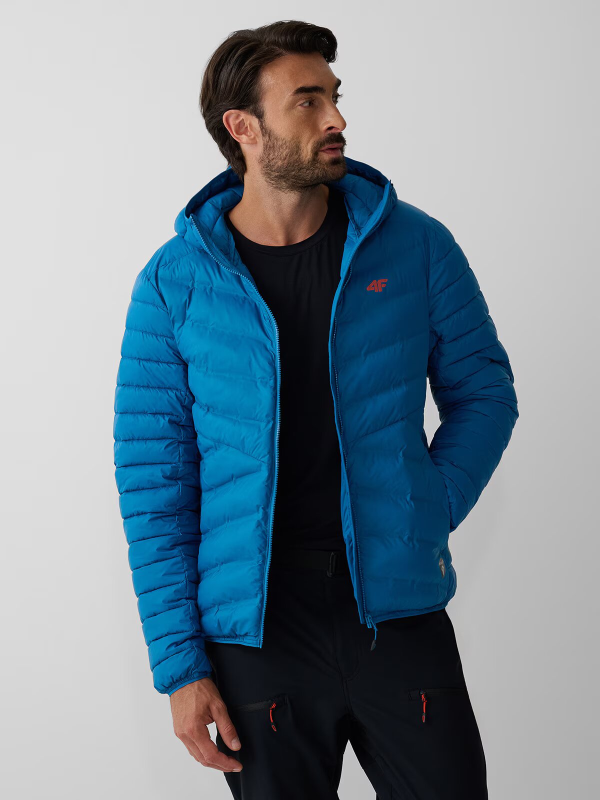 4F Geacă de trekking cu umplutură Primaloft Thermoplume pentru bărbați - S