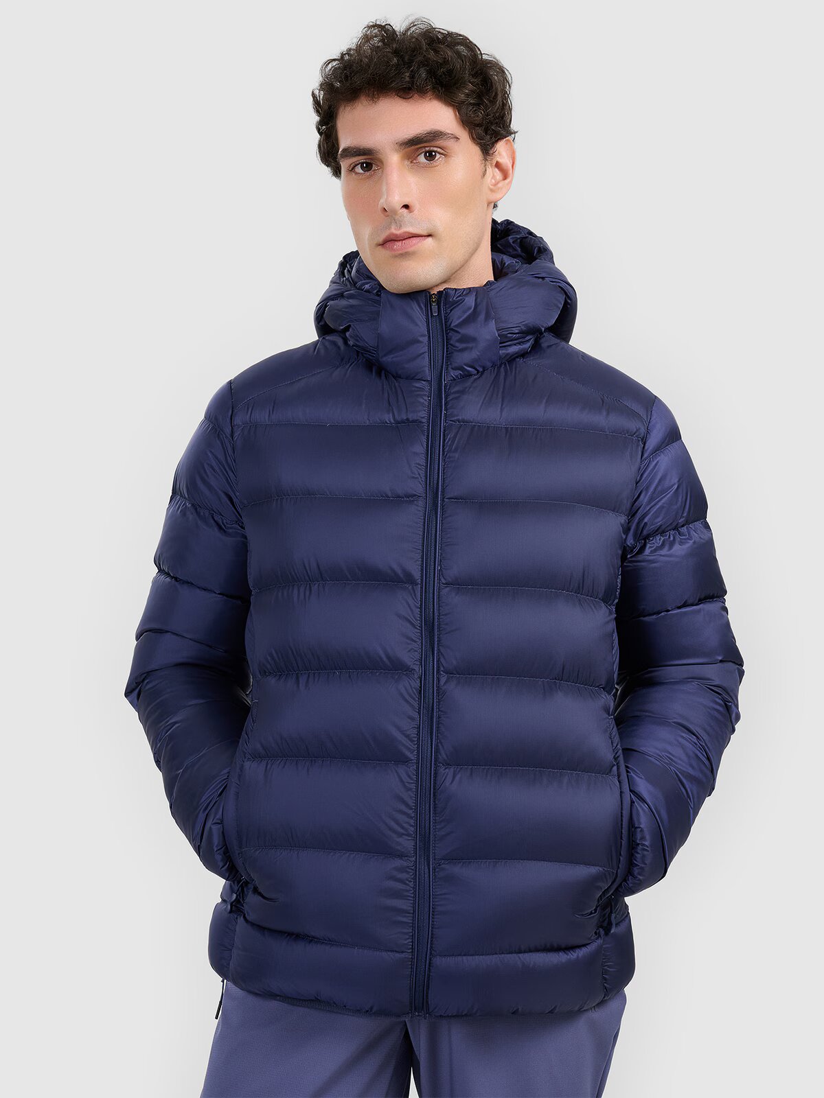 4F Geacă de trekking din puf cu umplutură naturală pentru bărbați - XL
