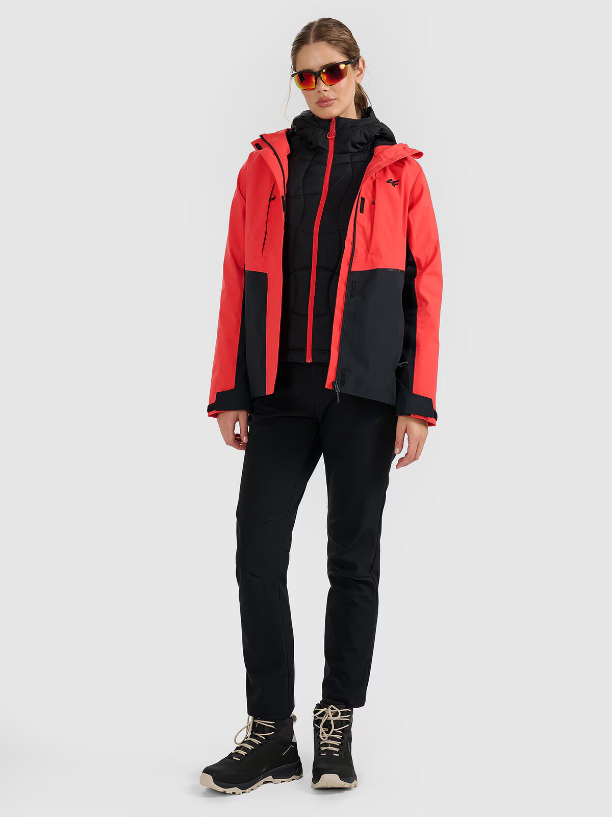 4F Geacă din puf cu umplutura Primaloft Silver pentru femei - neagră XL