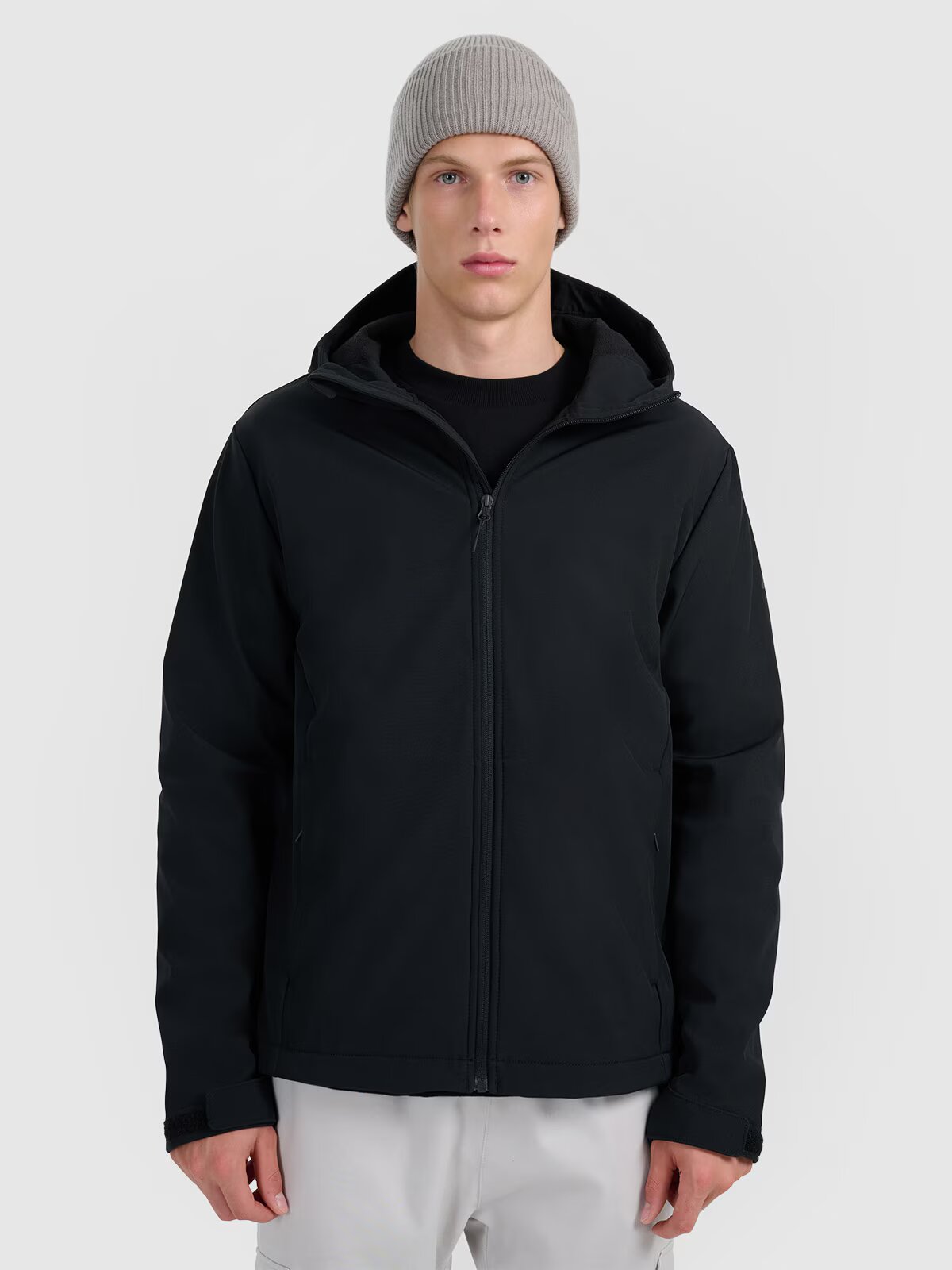 4F Geacă softshell anti-vânt membrană 5000 pentru bărbați - neagră XXL