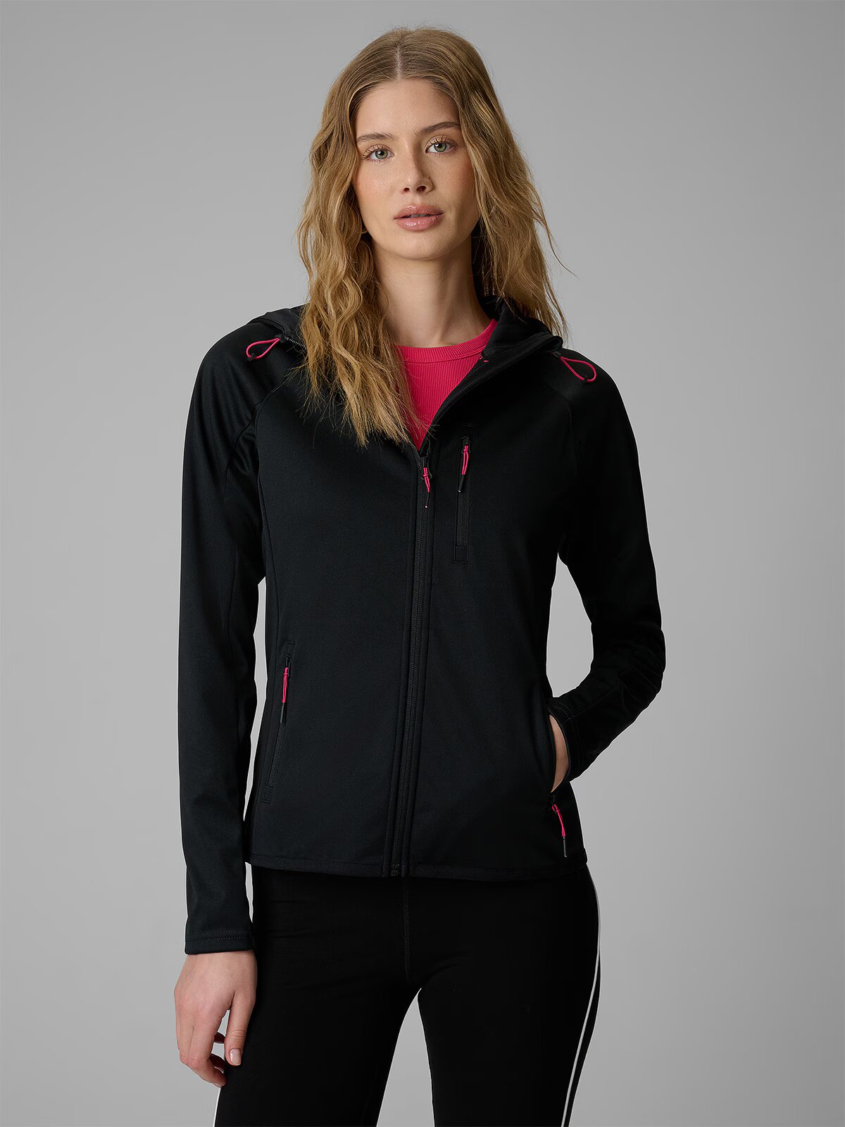 4F Geacă softshell anti-vânt membrana 5000 pentru femei - neagră XS