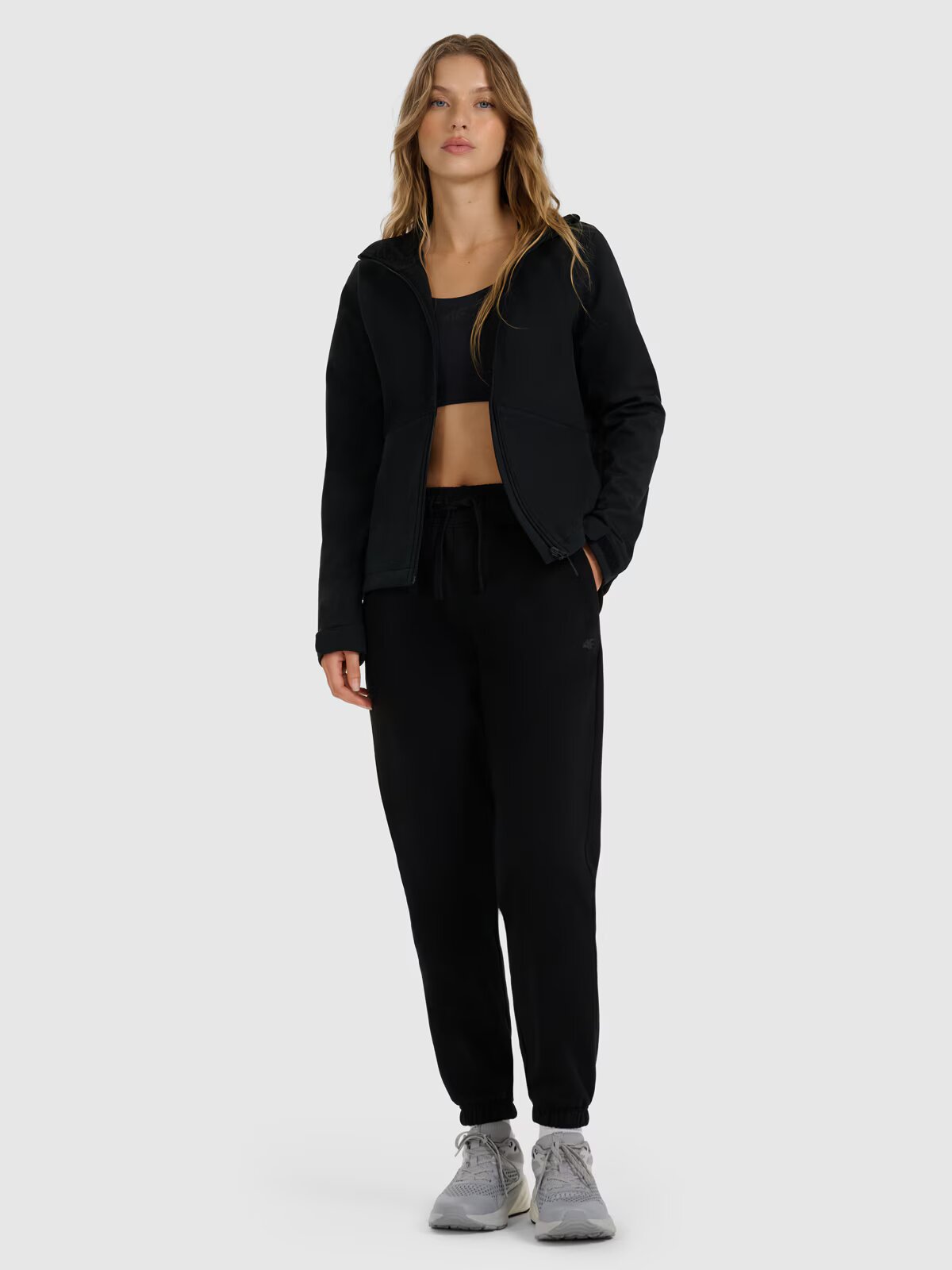 4F Geacă softshell anti-vânt membrana 5000 pentru femei - neagră L