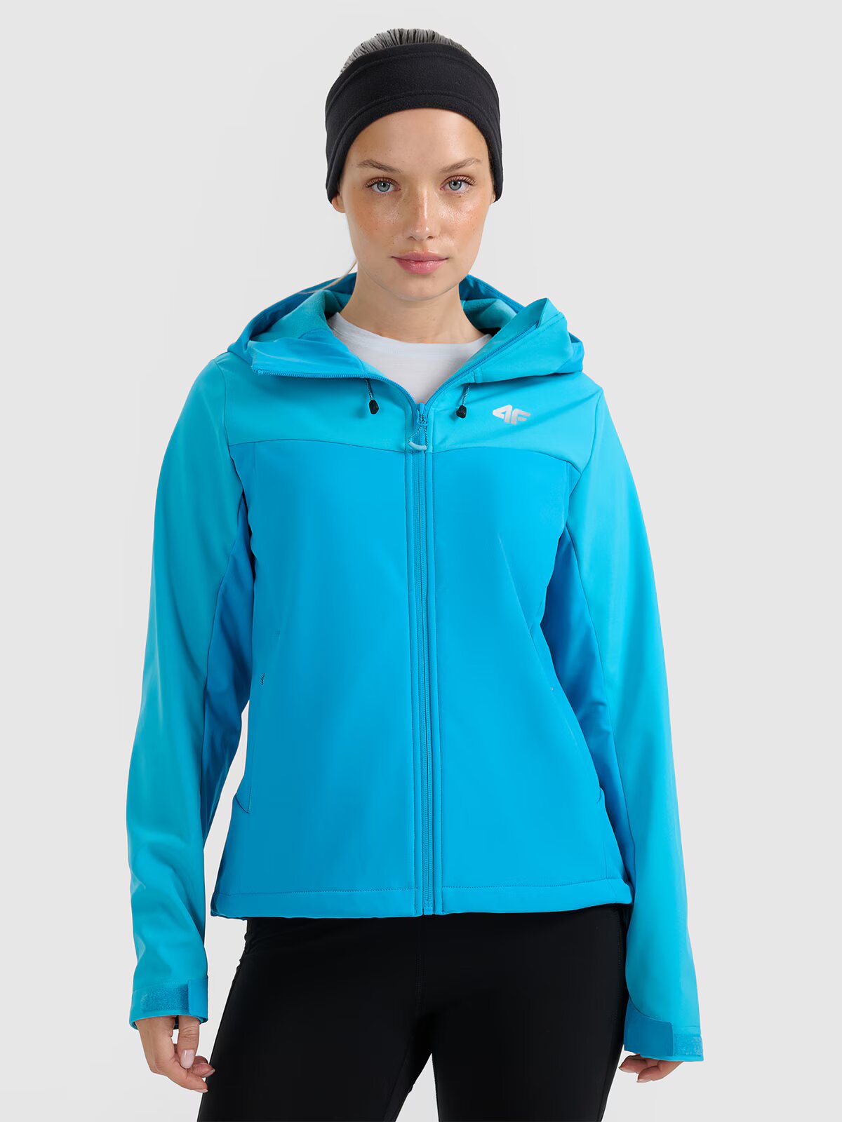 4F Geacă softshell anti-vânt membrana 8000 pentru femei - albastră XS
