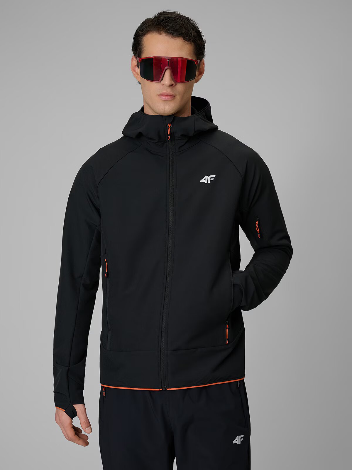 4F Geacă softshell rezistentă la vânt bărbați - M